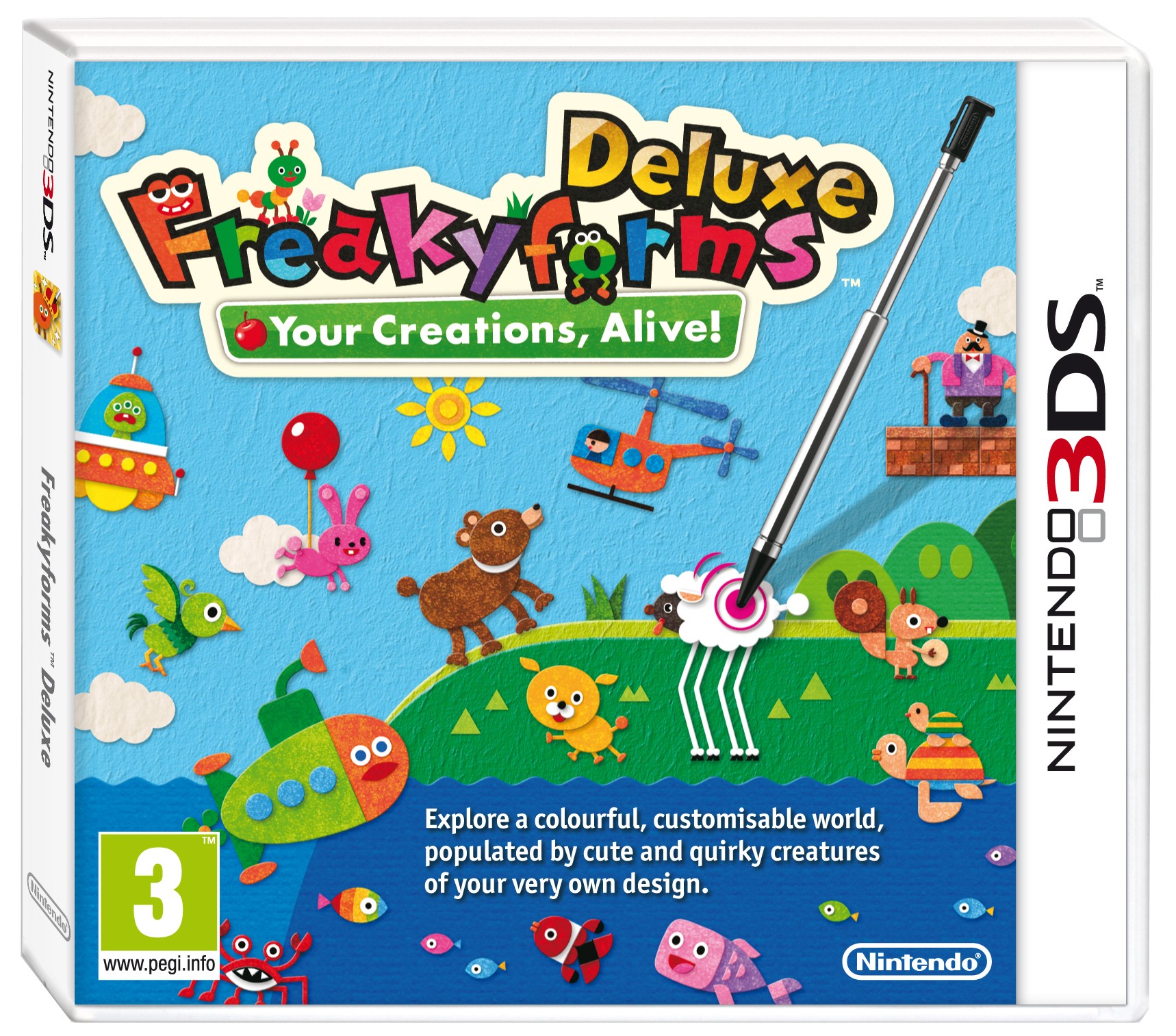 Freakyforms Deluxe: Your Creations, Alive! (3DS)