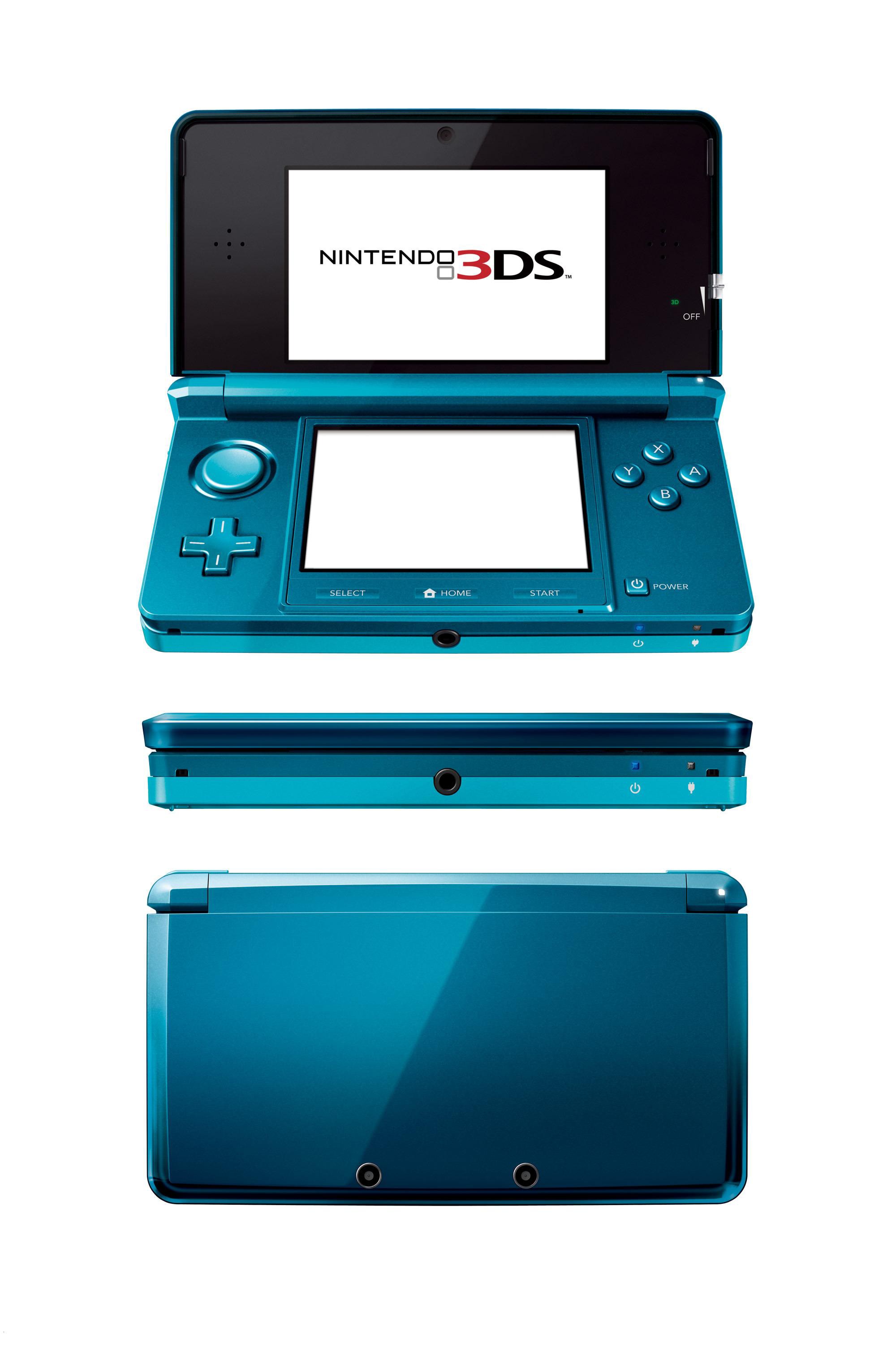 Nintendo 3DS Aqua Blue - přenosn&aacute; hern&iacute; konzole