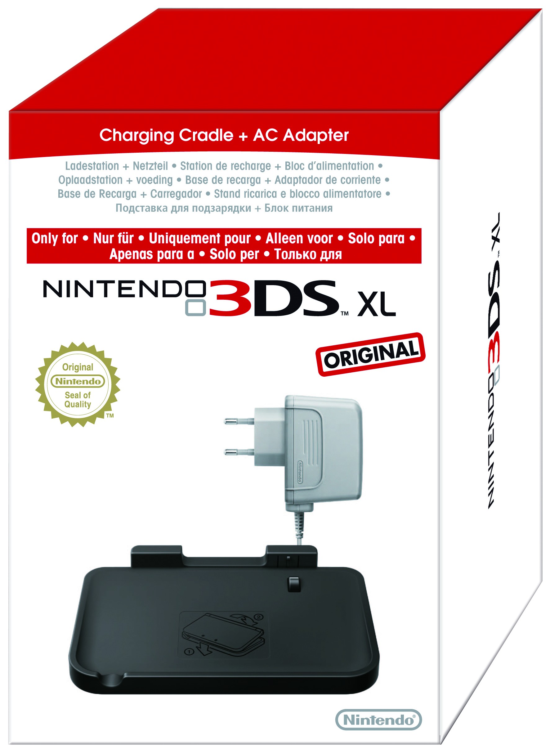 Nintendo 3DS XL latausasema + akkulaturi