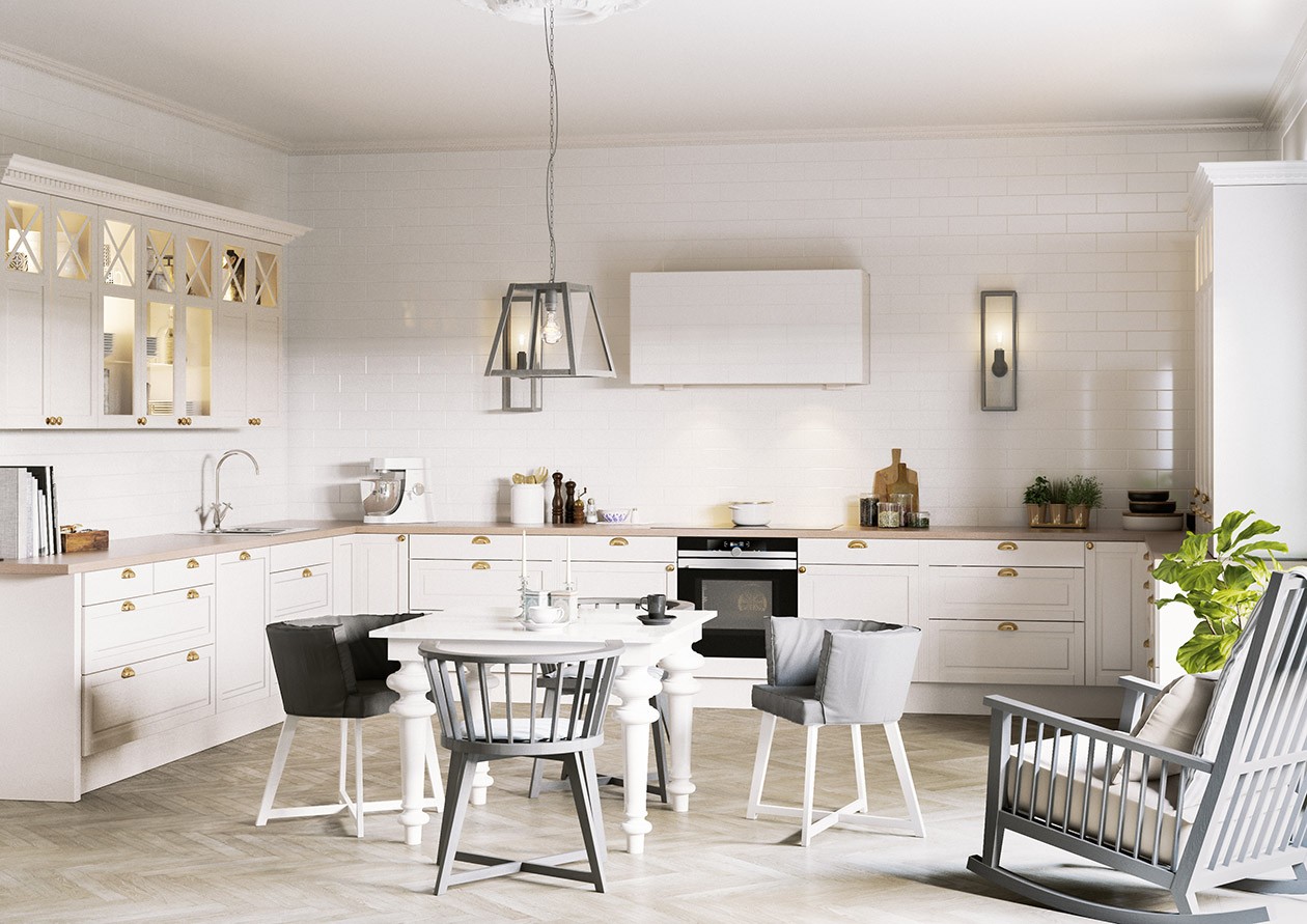 Epoq kjøkken fasett mansion offwhite lefdal