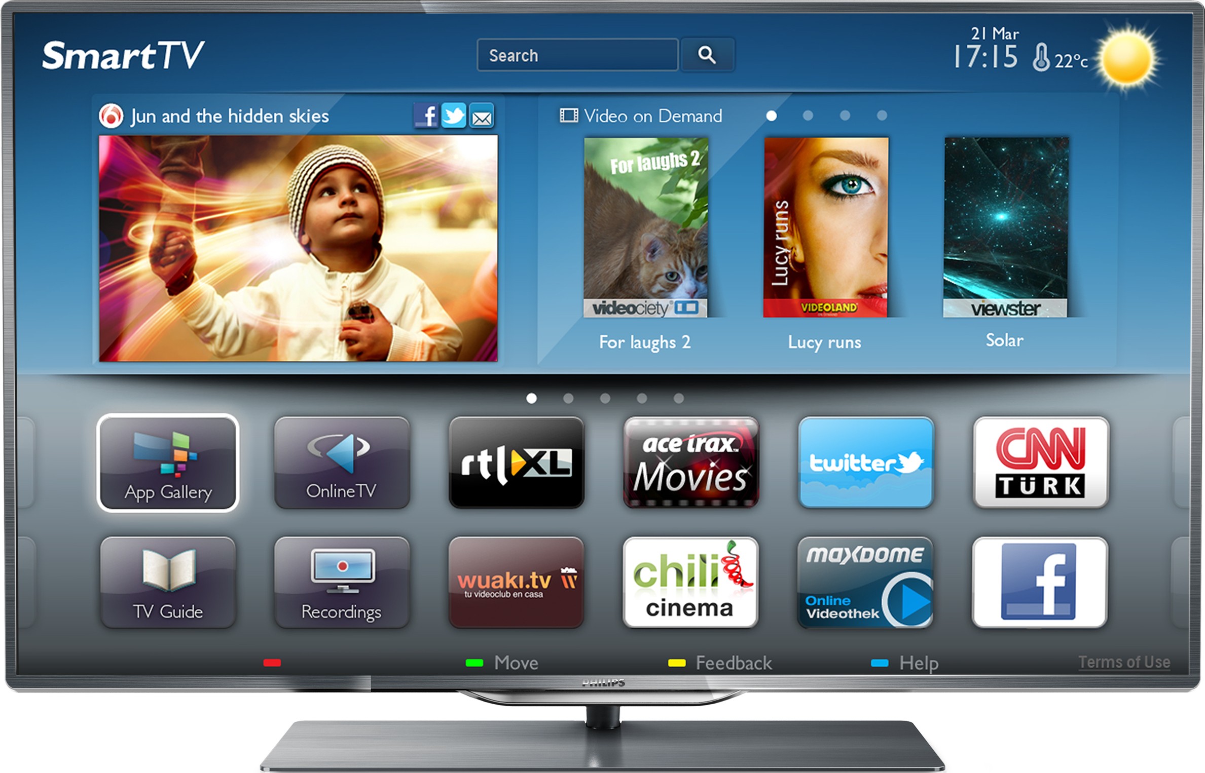 Philips 55" 3D LED Smart-TV 55PFL8007T