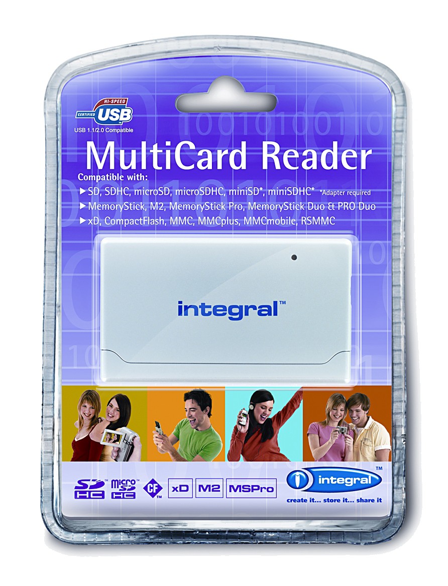 Integral Minneskortl&auml;sare 17-in-1