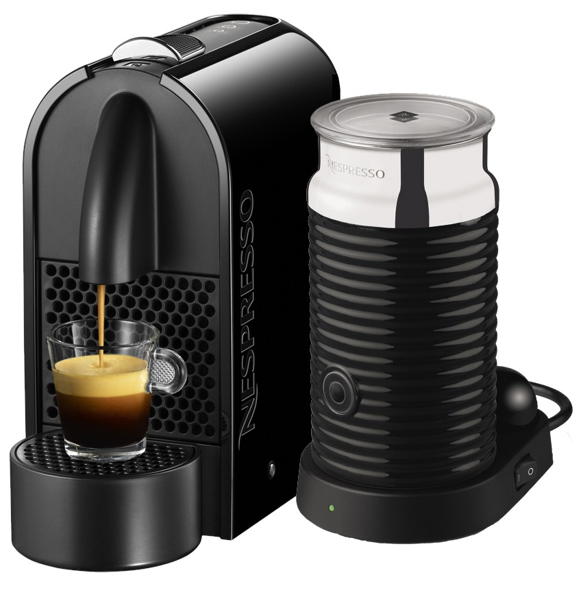 Nespresso U Kapselmaskin D50 + Aeroccino Mjölkskummare