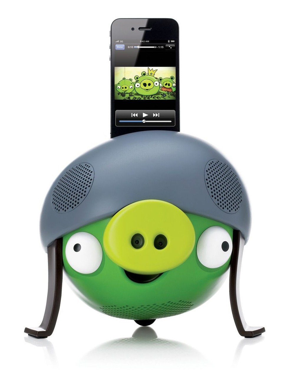 Gear4 Dockningsstation Helmet Pig iPod (gr&ouml;n)