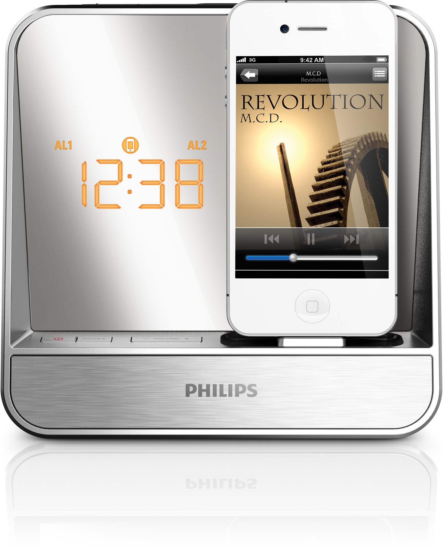 Philips AJ5300D strieborný – radiobudík