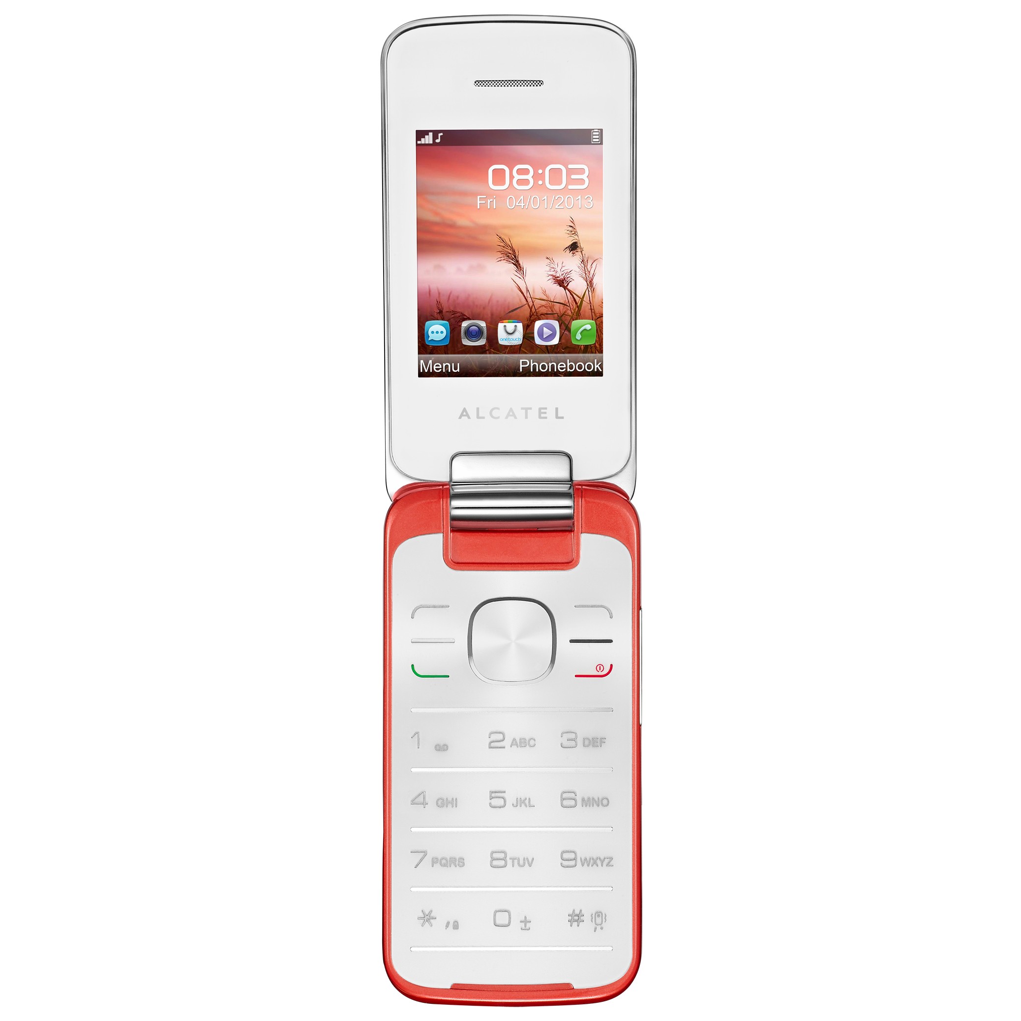 Alcatel One Touch 2010D (bielo/červený) – duálny m