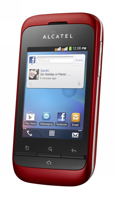 Alcatel OT-903 Dual (červený) – mobil