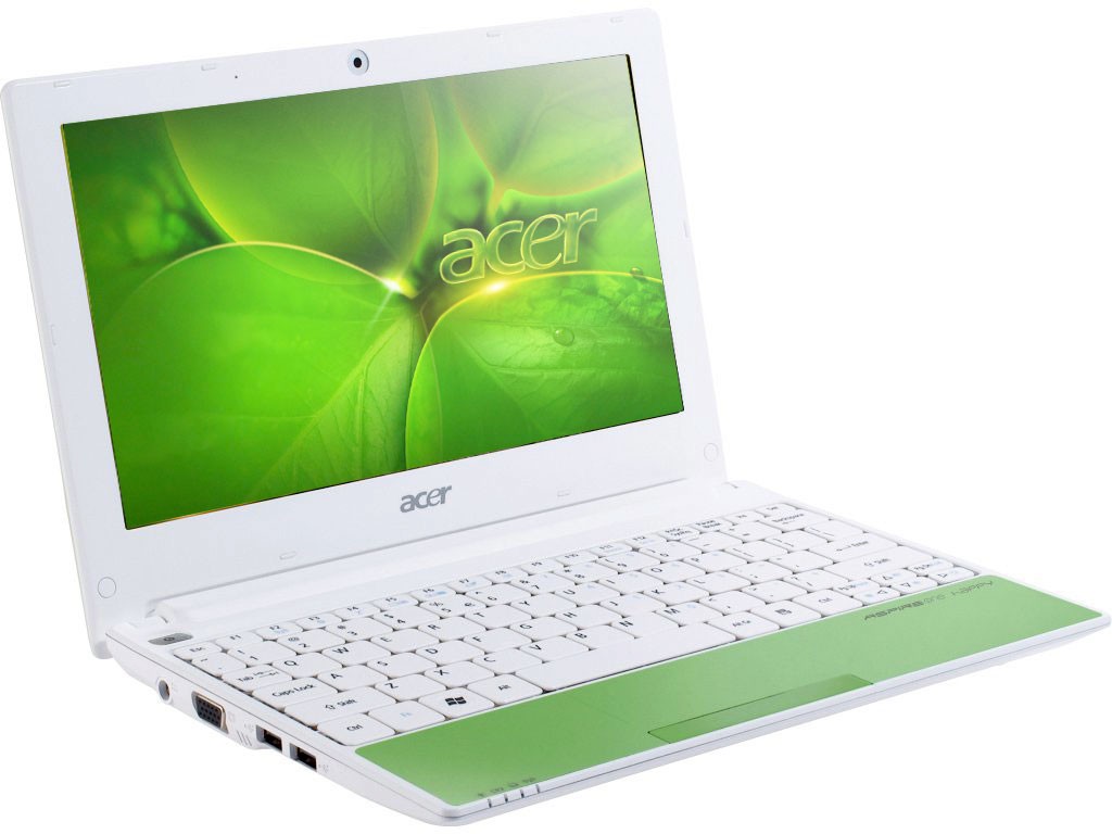 Acer Aspire One 2DQgrgr, zelen&yacute;, netbook