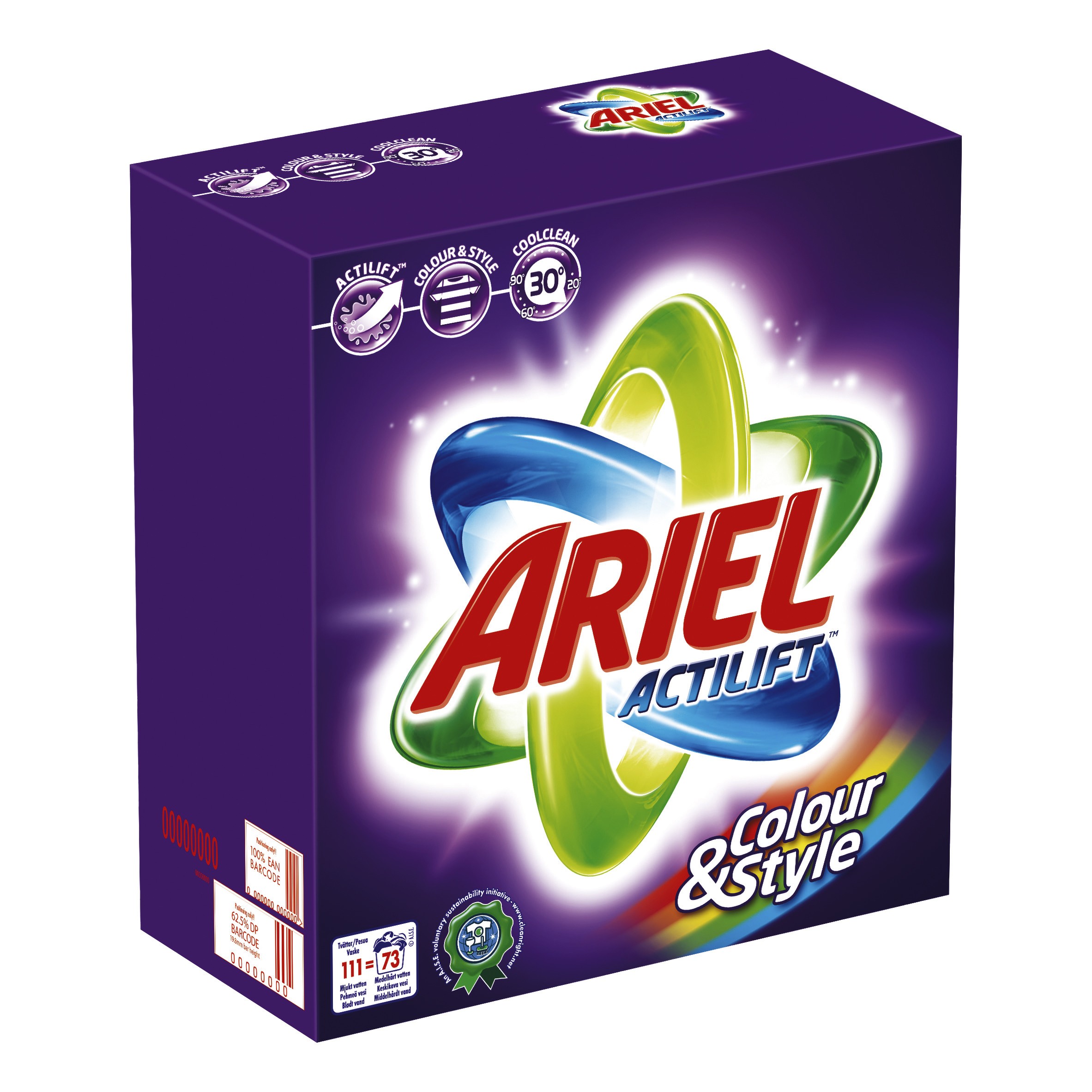 Ariel vaskepulver (farget)