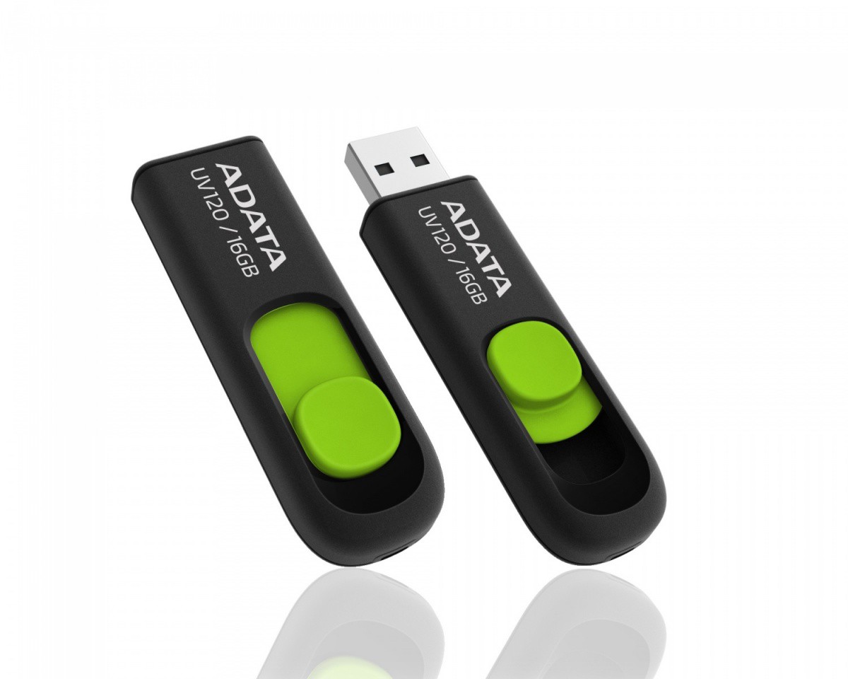 A-DATA UV120 16GB AUV120-16G-RBG čierny/zelený – USB flash disk