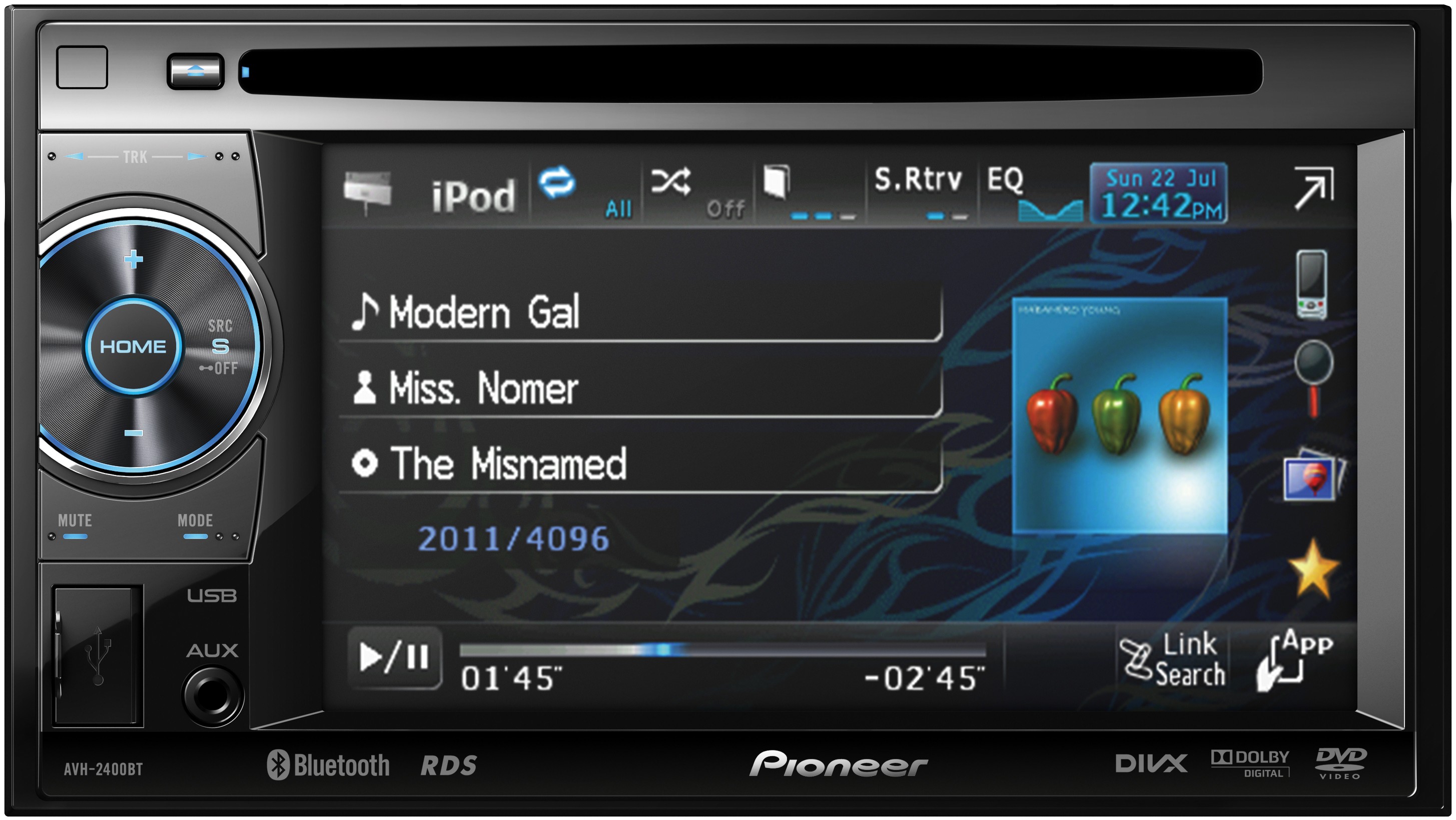 Pioneer Bilstereo 2-DIN AVH-2400BT