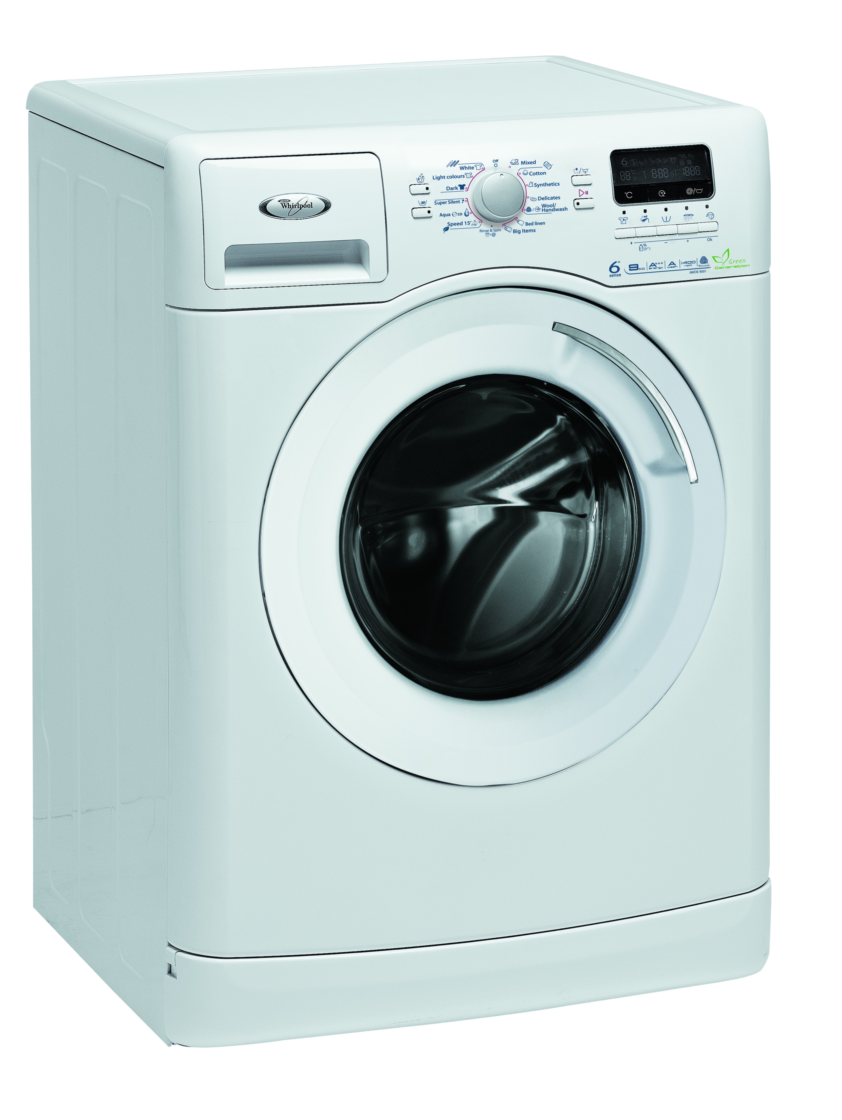 Whirlpool Tv&auml;ttmaskin AWOE 9001