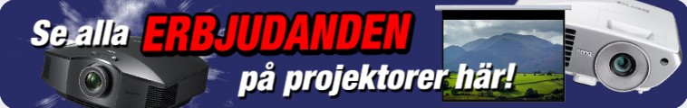 Se alla erbjudanden på projektorer här!
