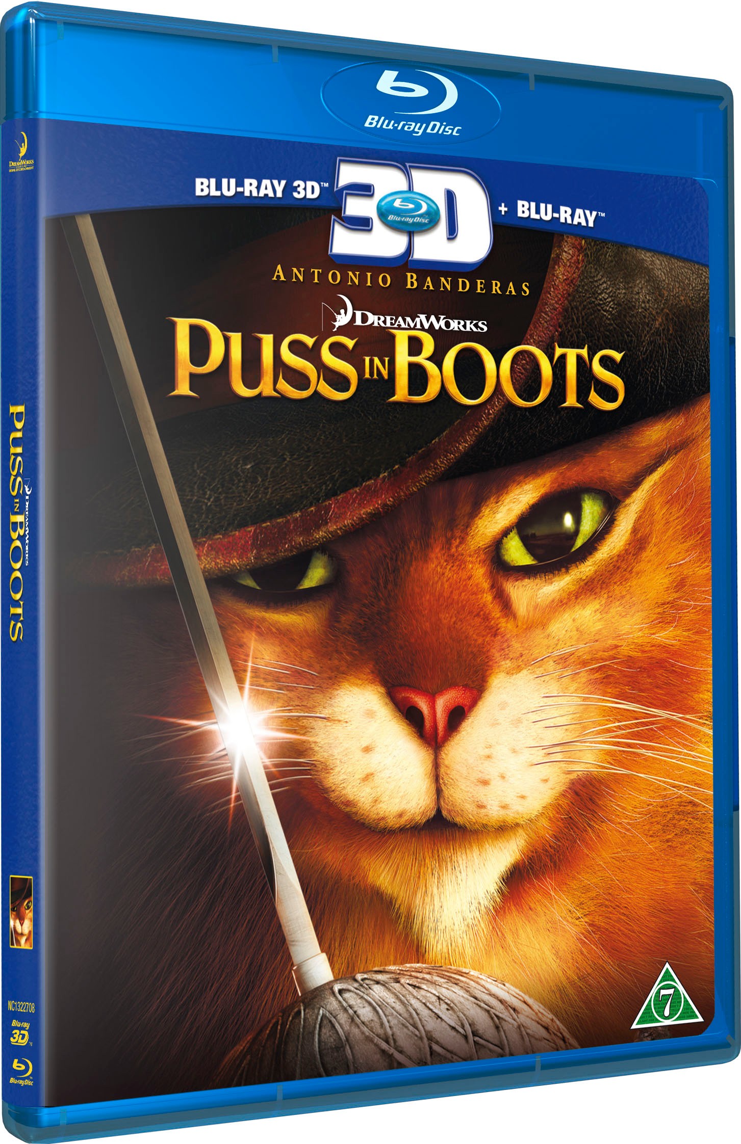 Den bestøvlede kat (3D Blu-ray + Blu-ray)