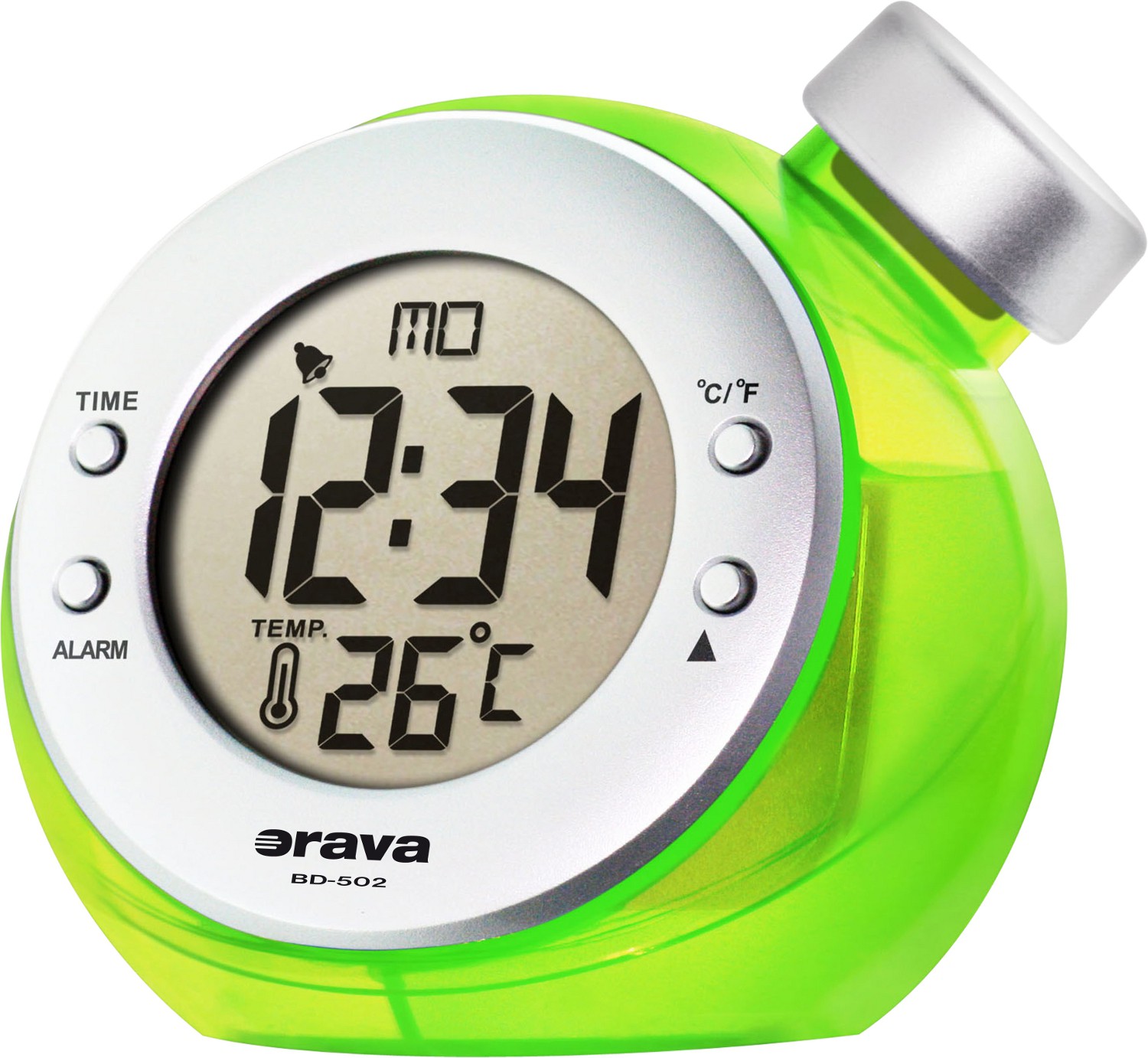 Orava BD-502 green - budík na vodu