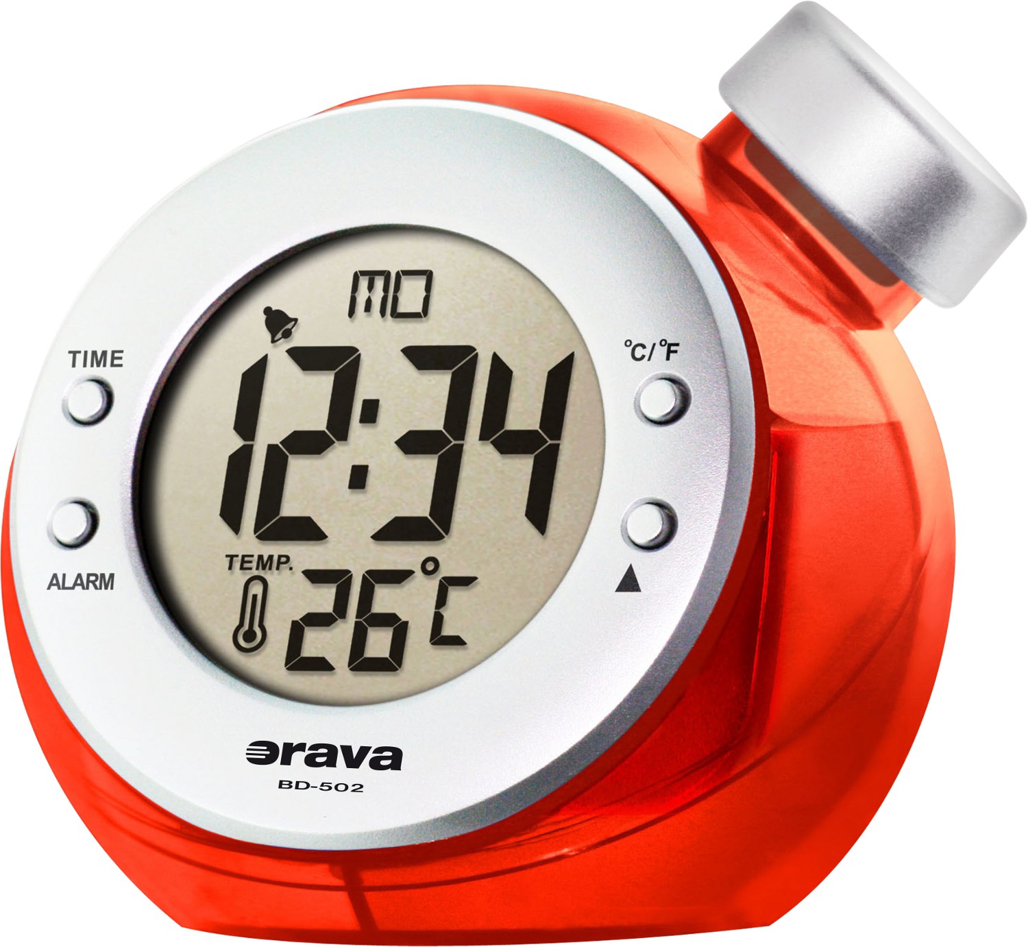 Orava BD-502 red - budík na vodu