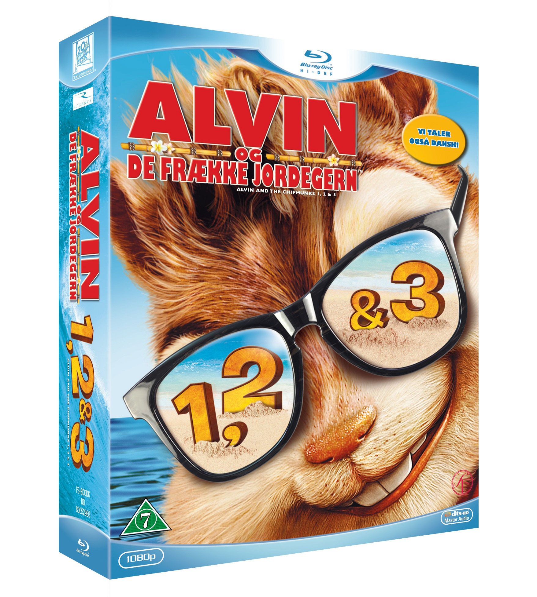 Alvin och G&auml;nget 1 + 2 + 3 (Blu-ray)
