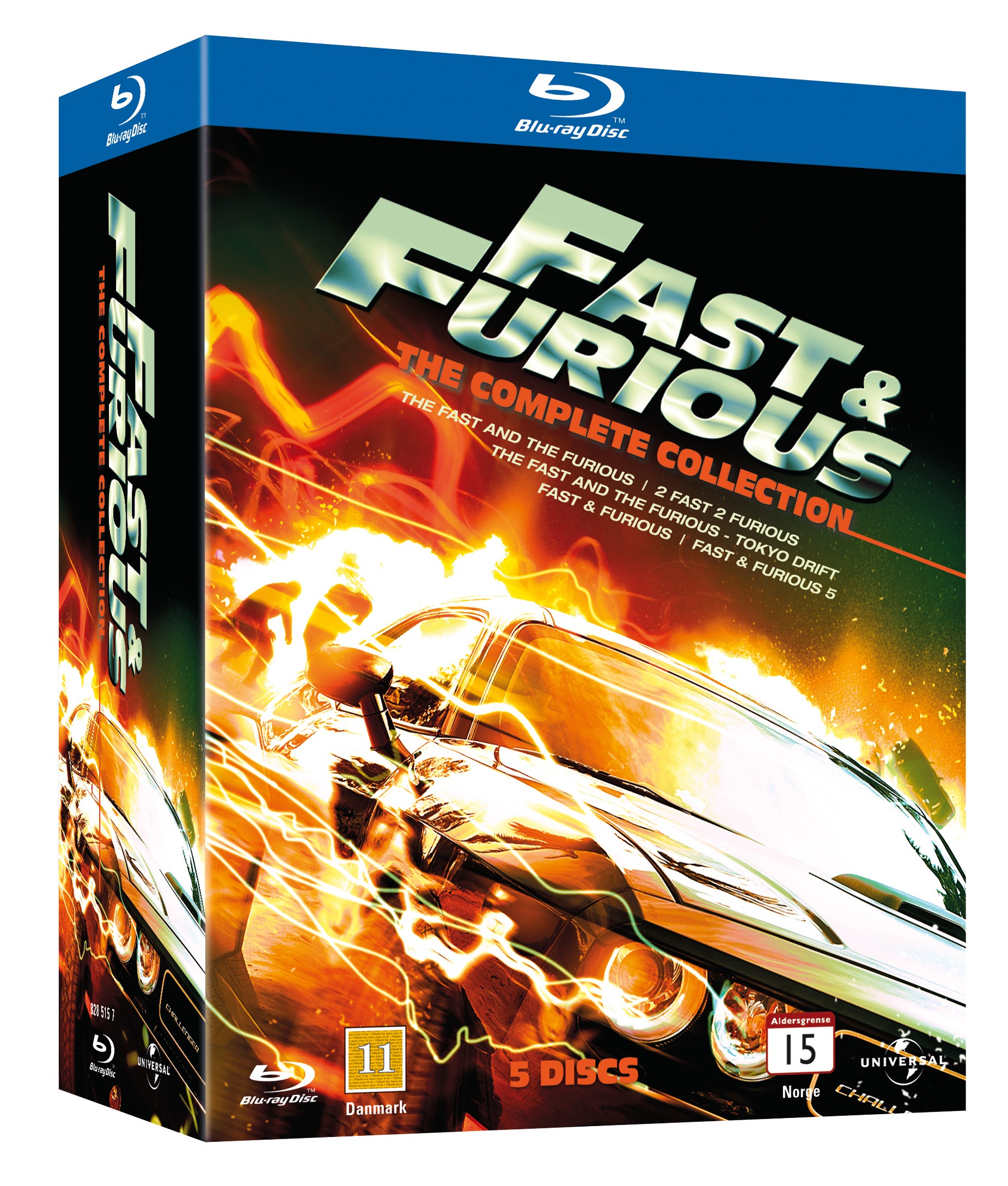 Fast & Furious Box 1-5 (Blu-ray)