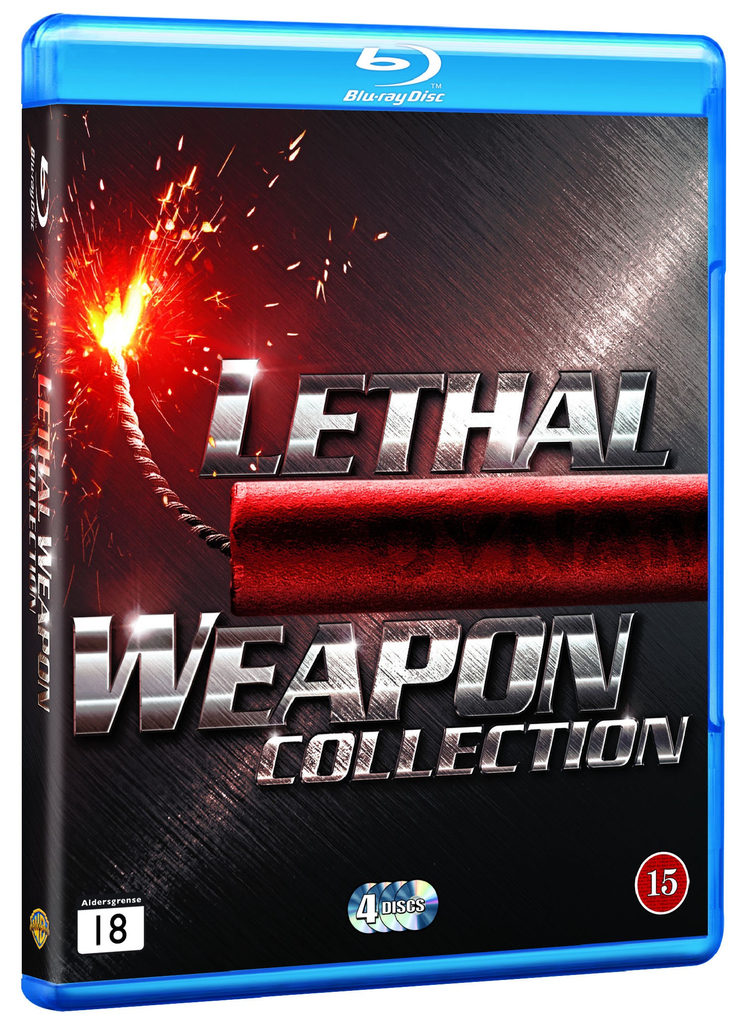 Dödligt Vapen 1-4 Samlingsbox (Blu-ray)