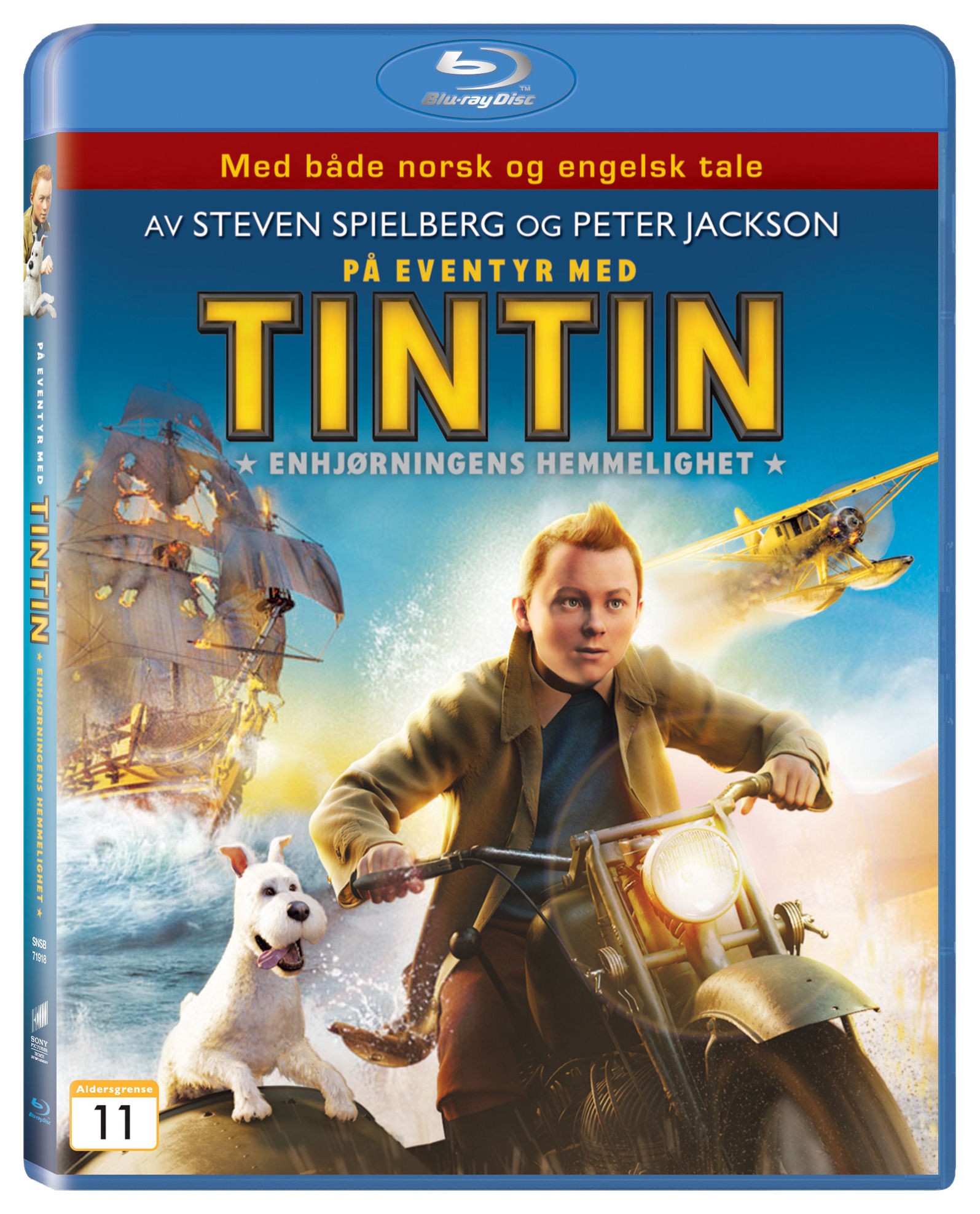 Tintin: Enhjørningens hemmelighed (Blu-ray)