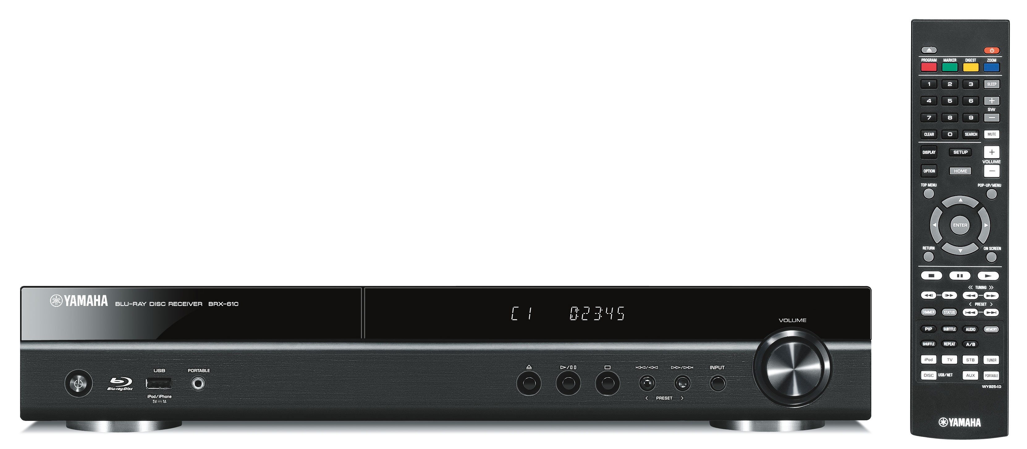 Yamaha 5.1 receiver BRX-610 (sort)