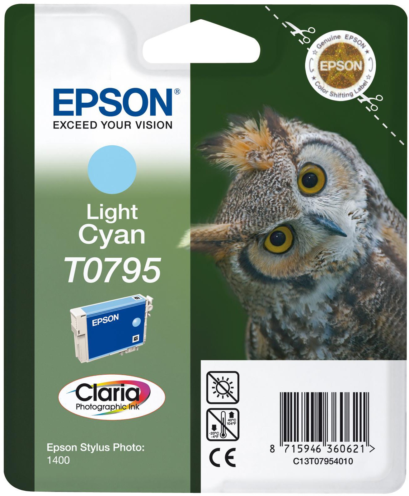 Epson Claria blekkpatron T0795 (lys cyan)