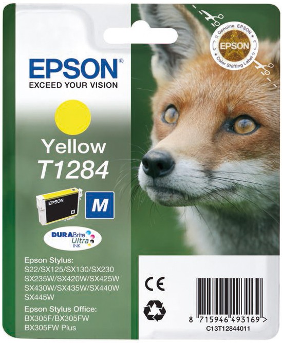 Epson DuraBrite Ultra blekkpatron T1284 (gul)