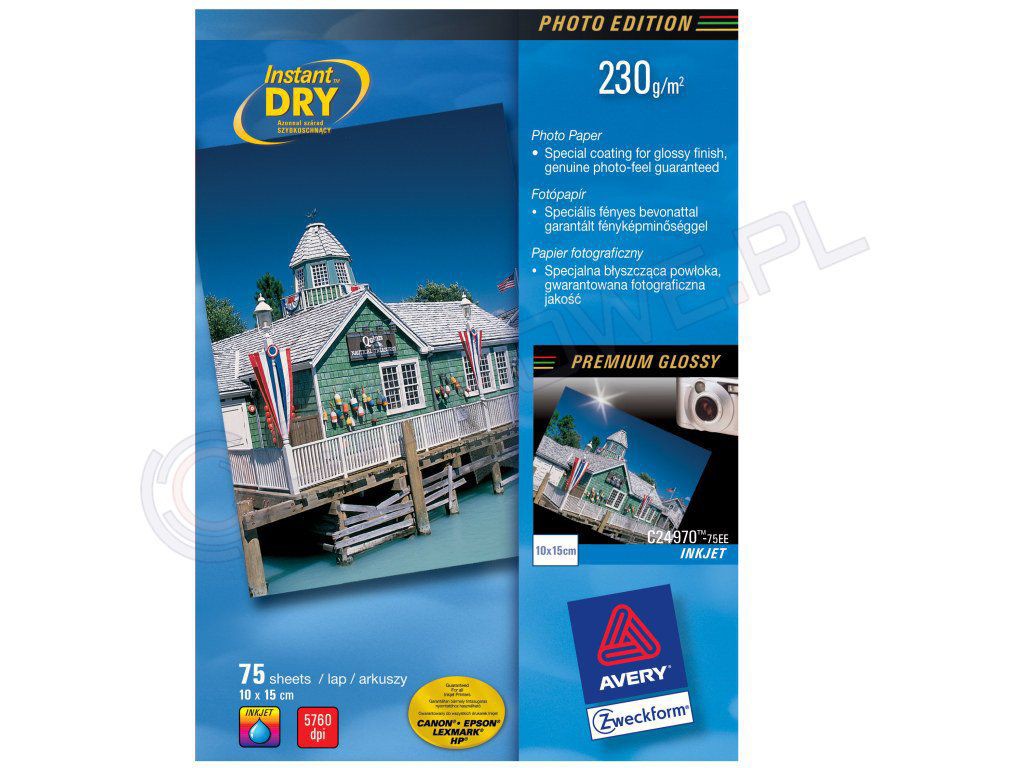 Avery C2497175EE - fotopapír