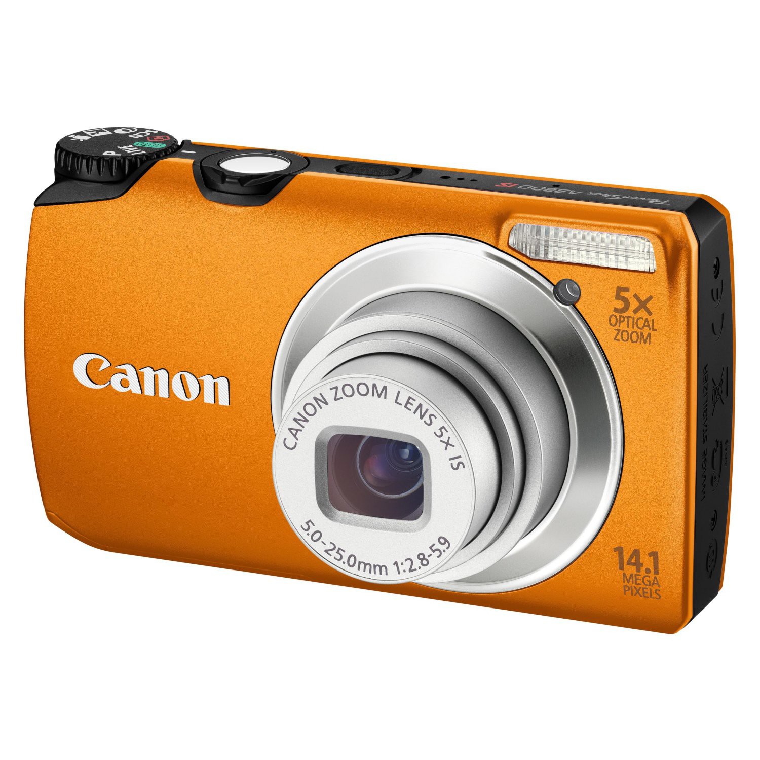 Canon A3200 IS oranžov&yacute;- fotoapar&aacute;t