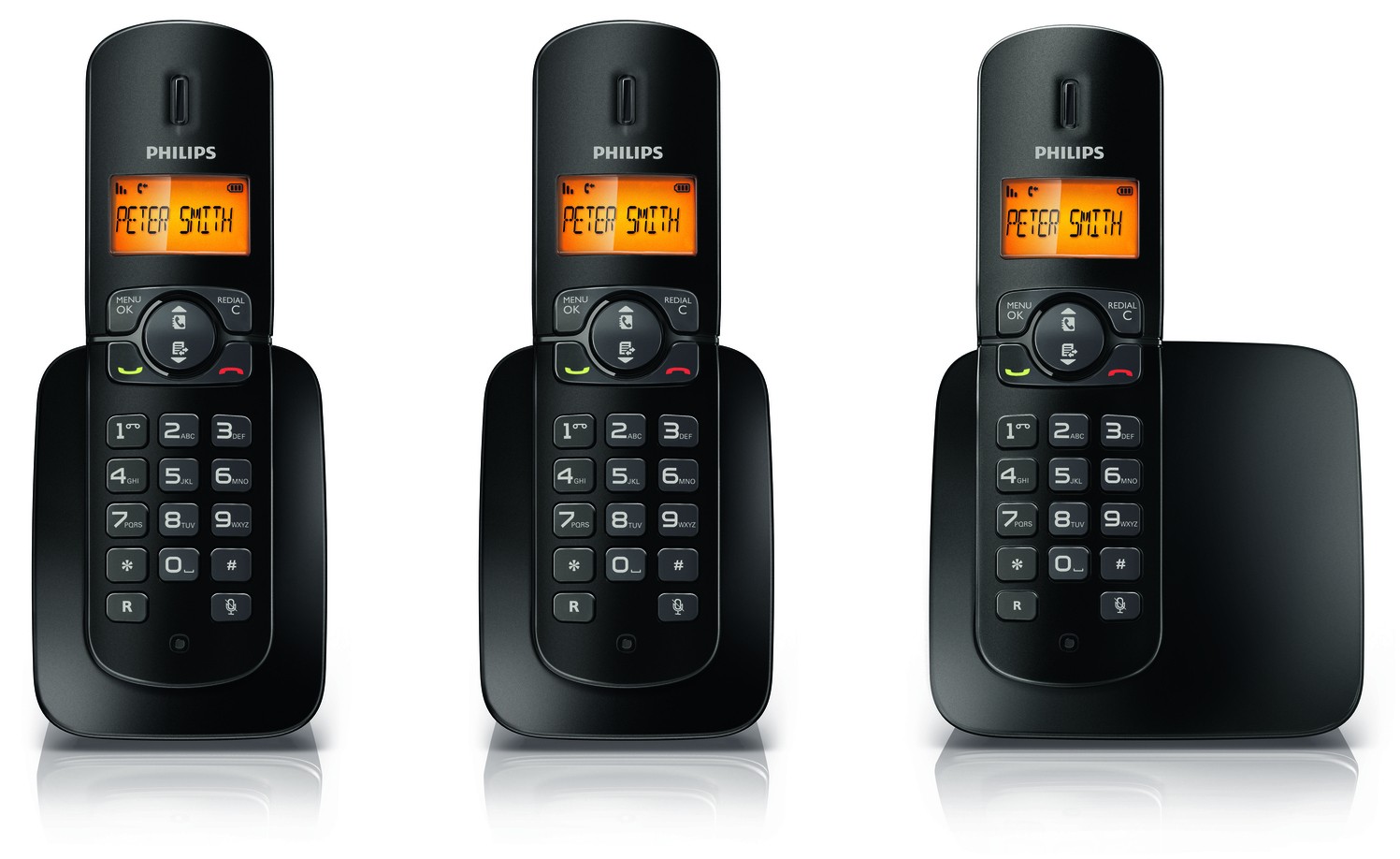 Philips CD180 TRIO Tr&aring;dl&ouml;sa DECT telefoner