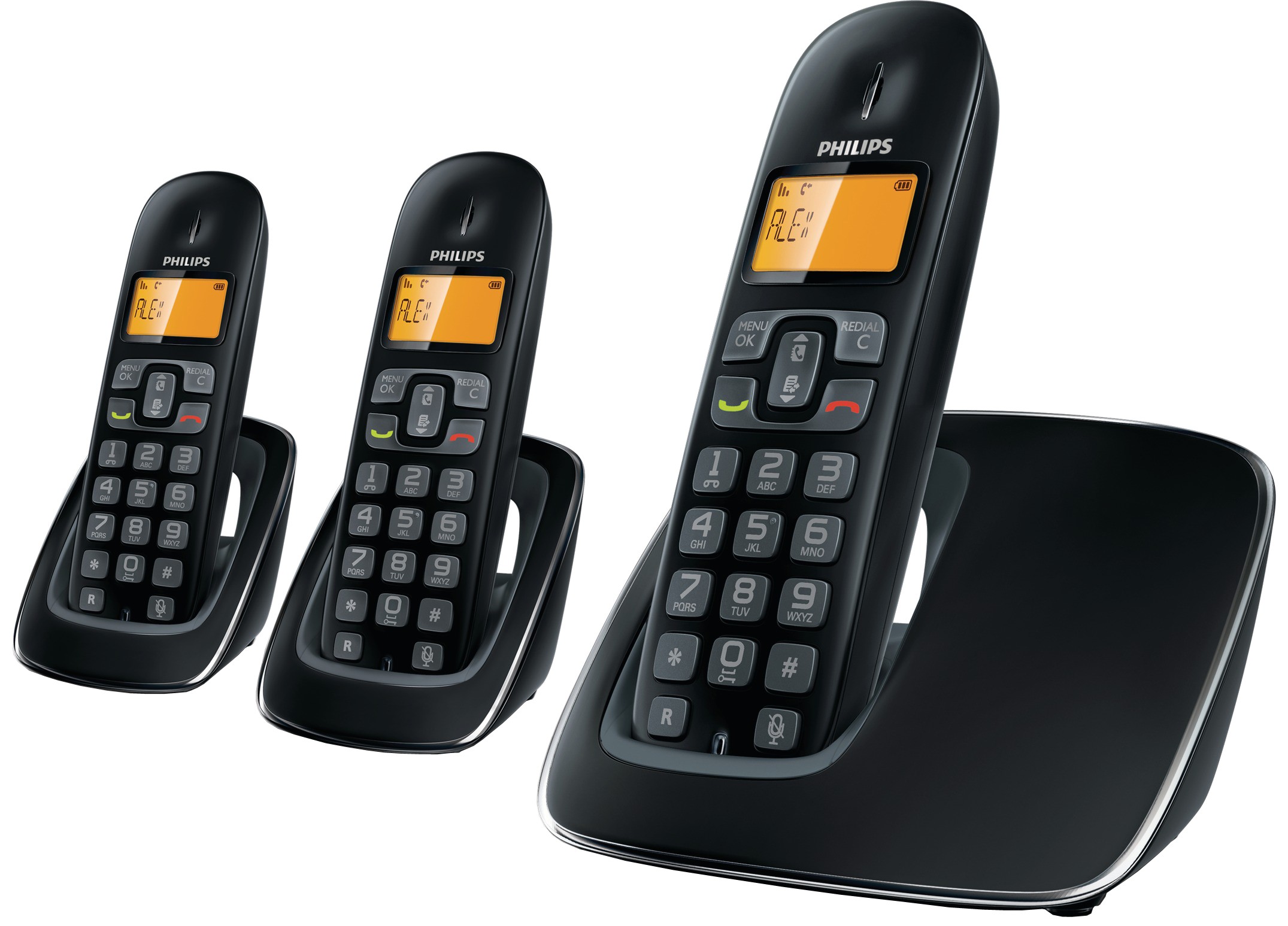 Philips CD190 trio DECT puhelin (musta)