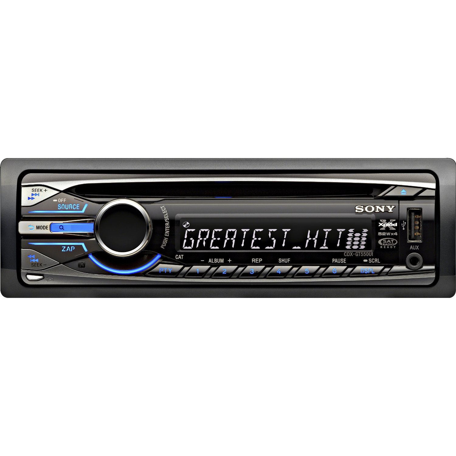 Sony CDX-GT550UI - autor&aacute;dio