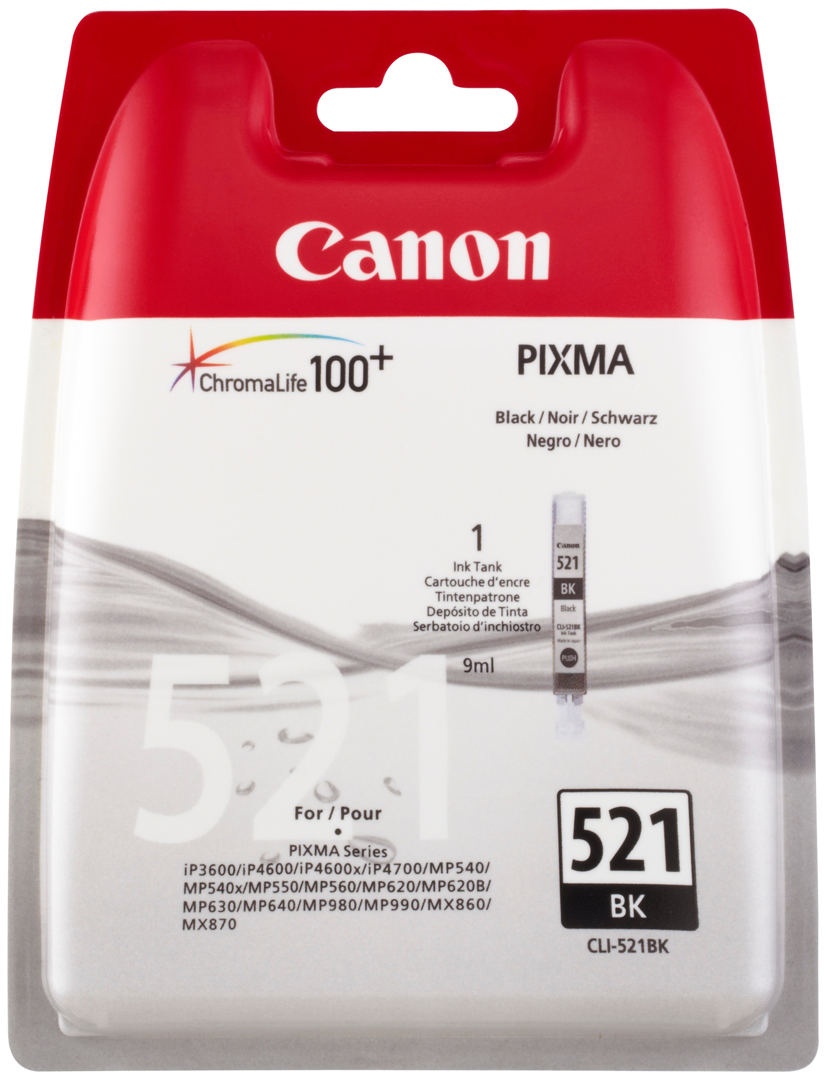 Canon blækpatron - CLI521 Black