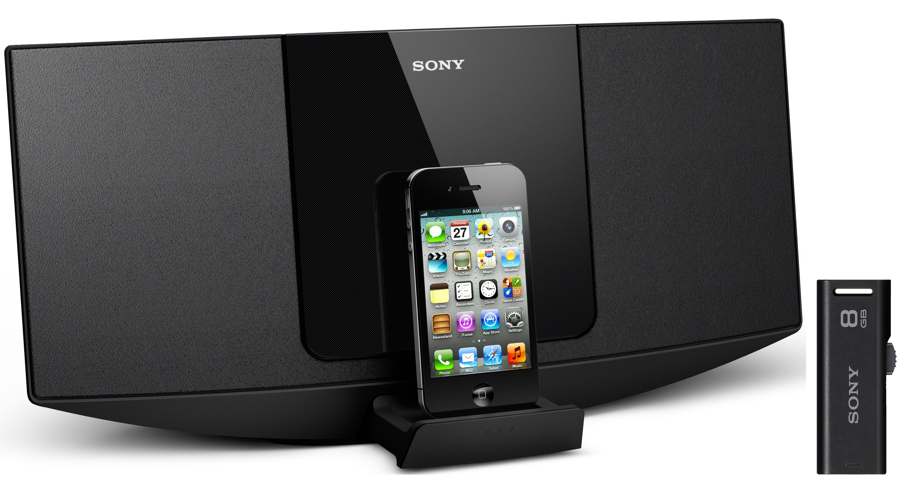 Sony CMT-V10IP + 8 GB USB – dokovací stanice