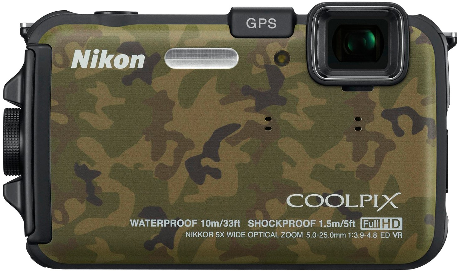 Nikon CoolPix AW100 kompaktkamera (kamuflasje)