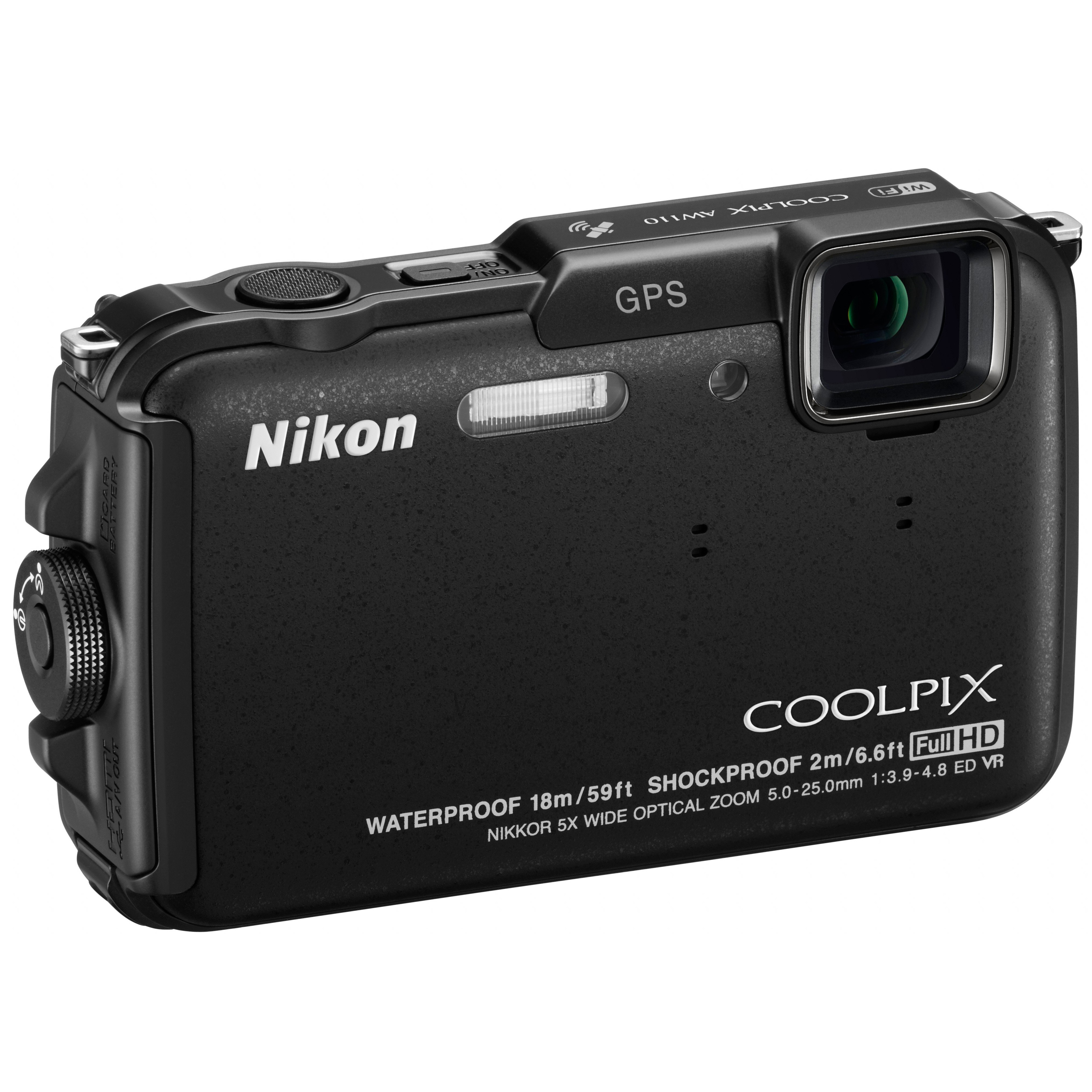 Nikon Coolpix AW110 kompaktkamera (sort)