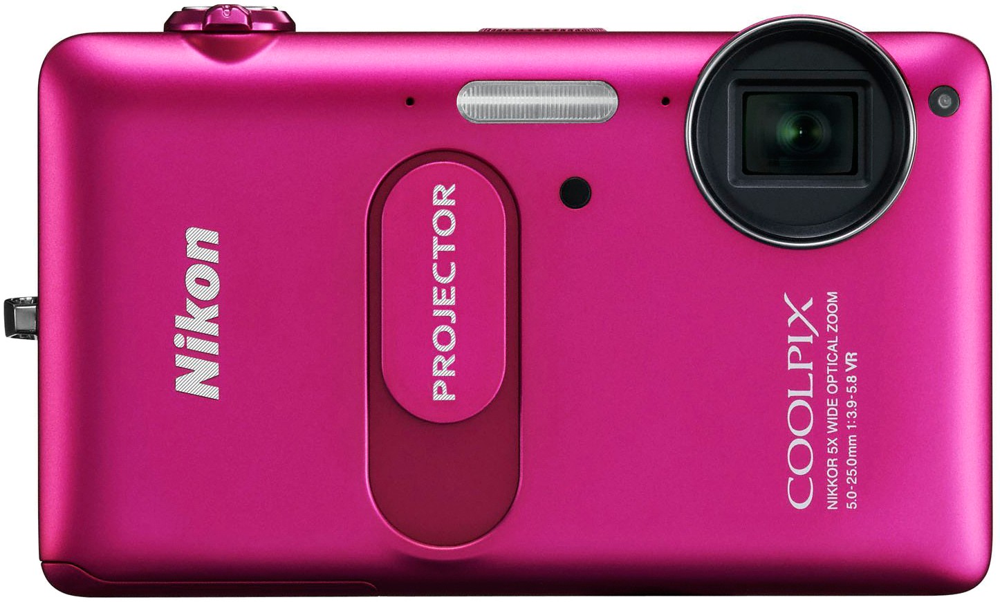 Nikon CoolPix S1200pj kompaktkamera (rosa)