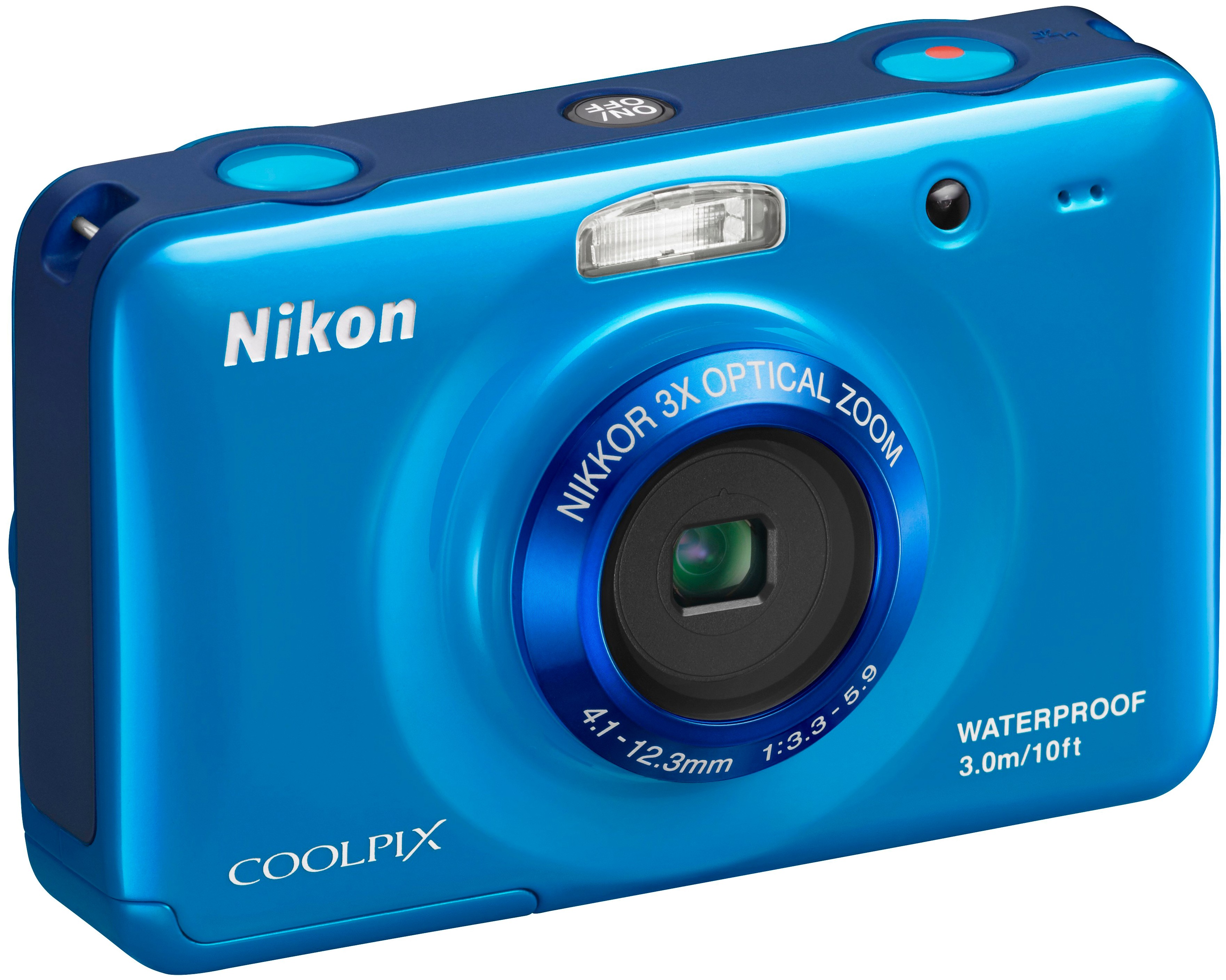 Nikon CoolPix S30 kompaktkamera (bl&aring;)