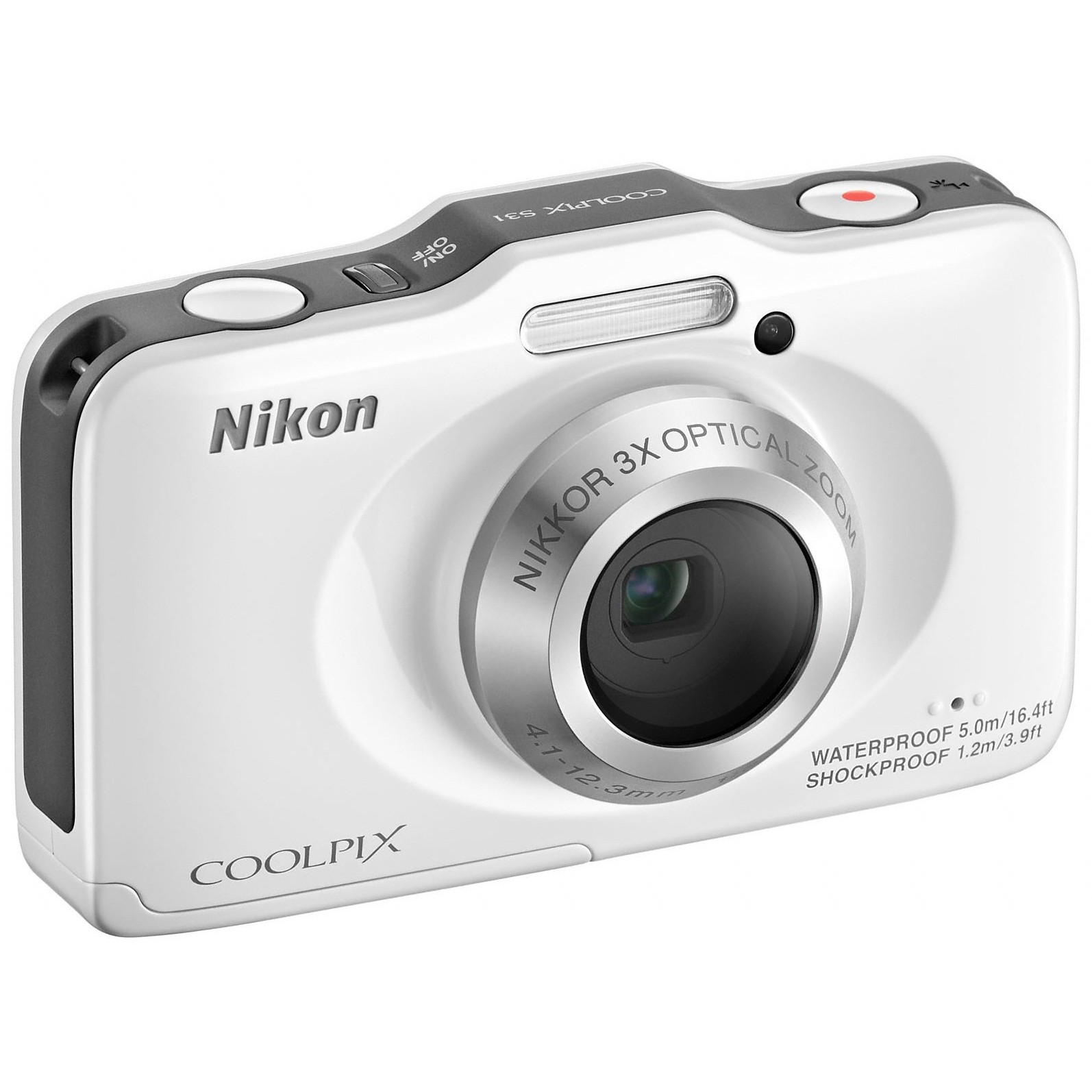 Nikon Coolpix S31 kompaktkamera (hvid)