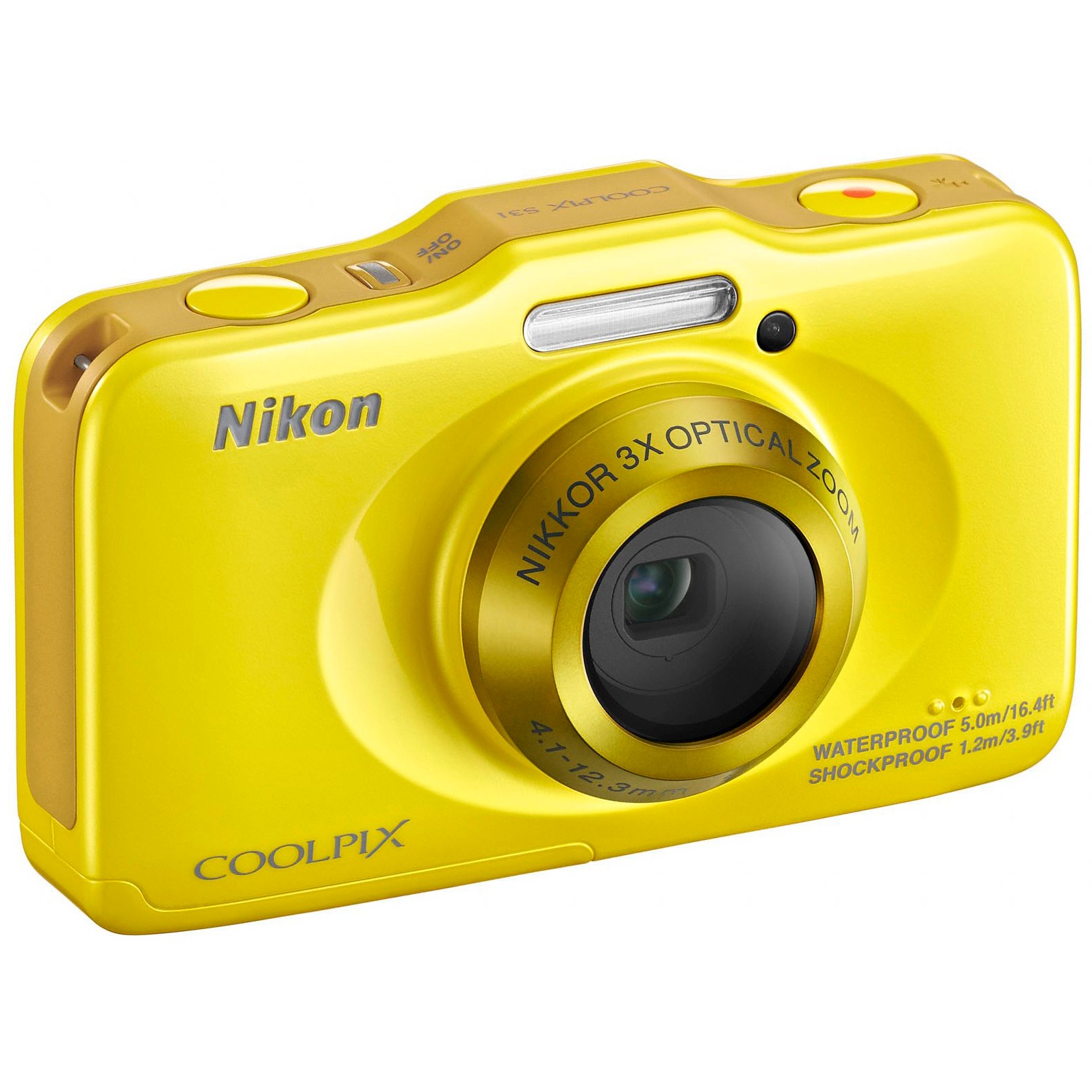 Nikon Coolpix S31 kompaktkamera (gul)