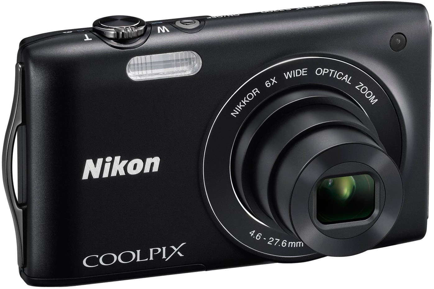 Nikon CoolPix S3200 kompaktkamera (sort)