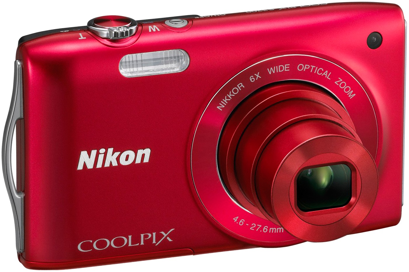 Nikon CoolPix S3200 kompaktkamera (rød)