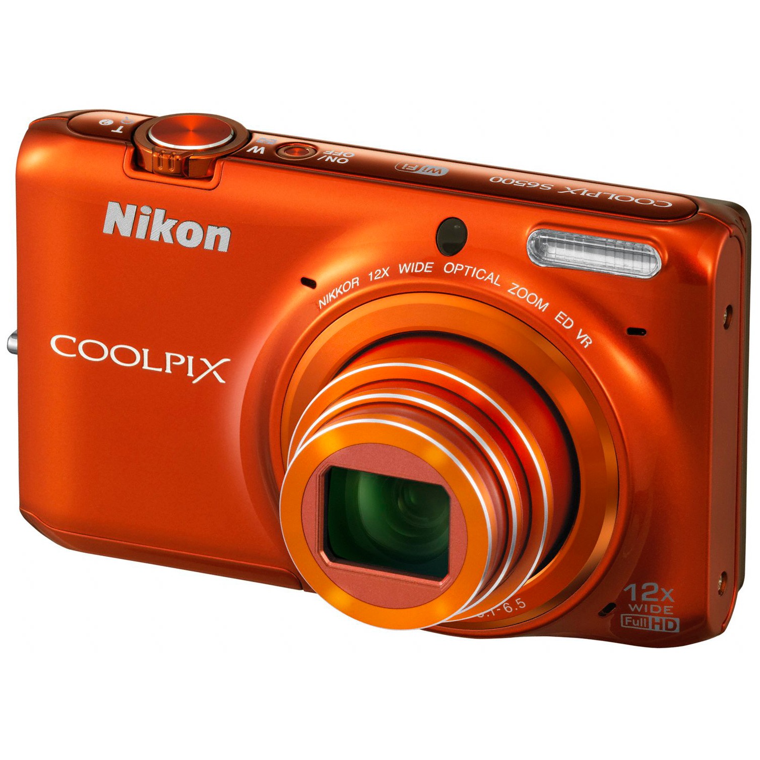 Nikon Coolpix S6500 digikamera (oranssi)