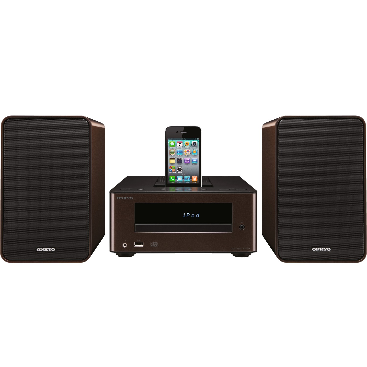 Onkyo CS-245 (hnědá) - mikrosystém