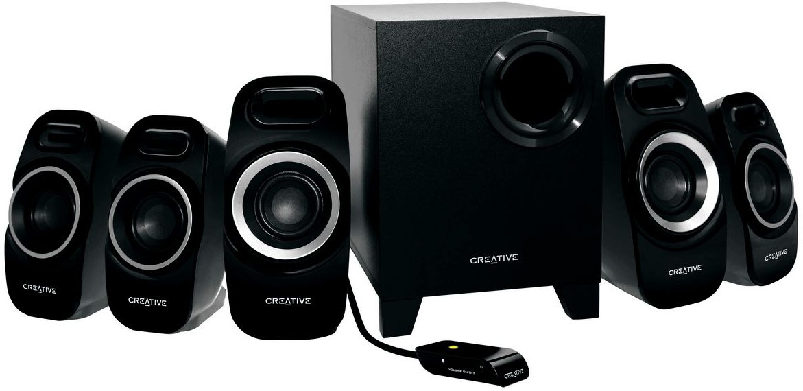 Creative Inspire 5.1 høyttalersystem T6300 (sort)