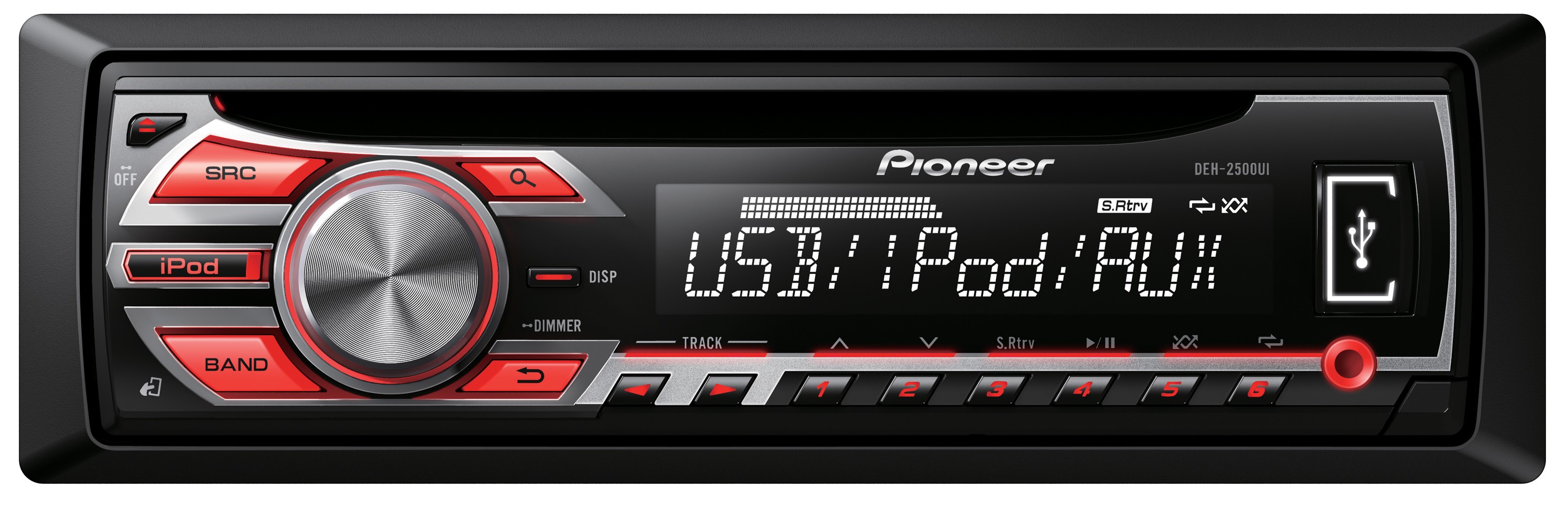 Pioneer bilradio 1-DIN CD-receiver DEH-2500UI