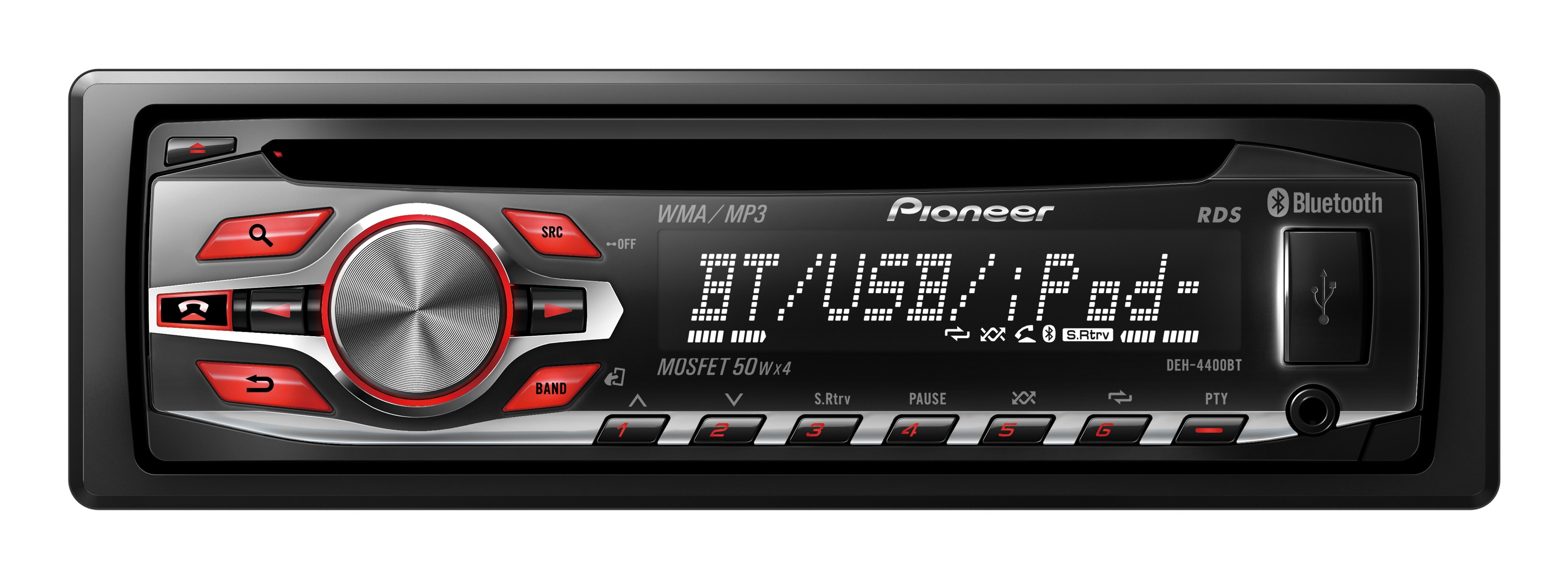 Pioneer bilstereo 1-DIN DEH-4400UBT