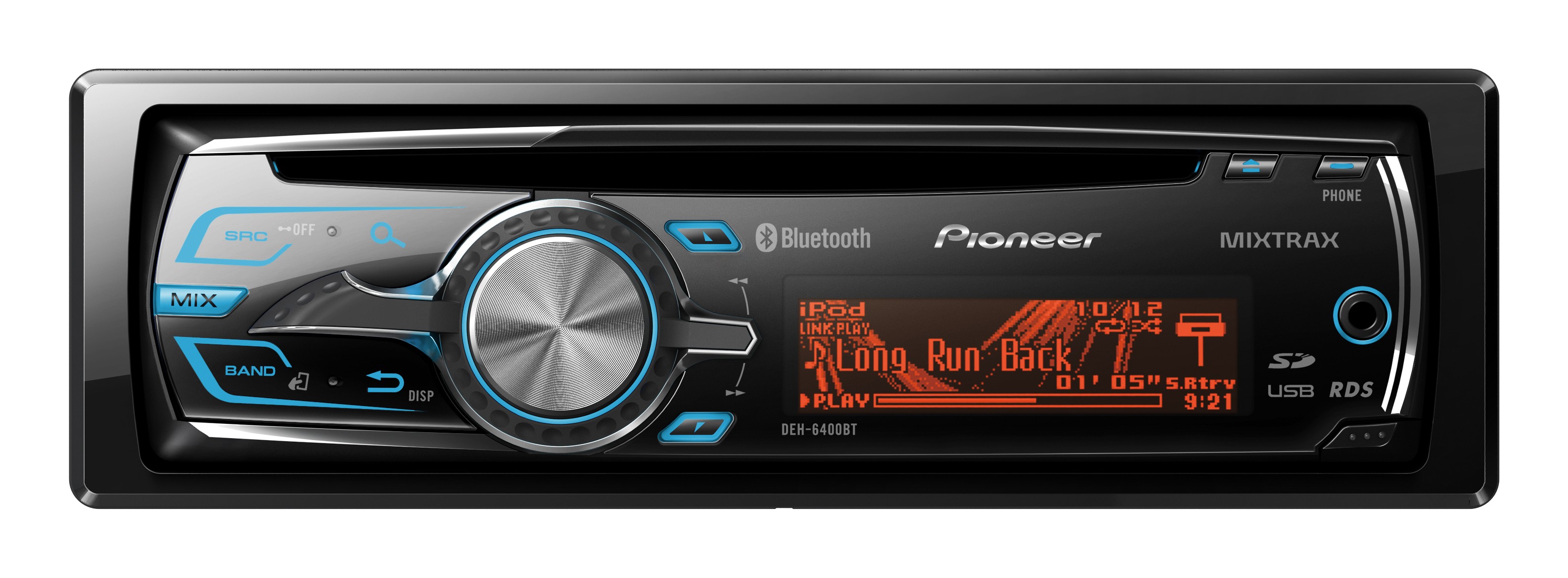 Pioneer Bilstereo 1-DIN DEH-6400BT