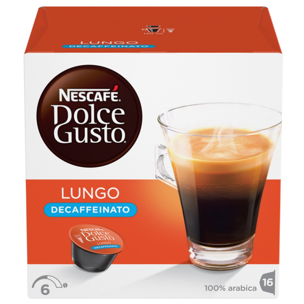 Nescafè Dolce Gusto kapsler - Lungo koffeinfri