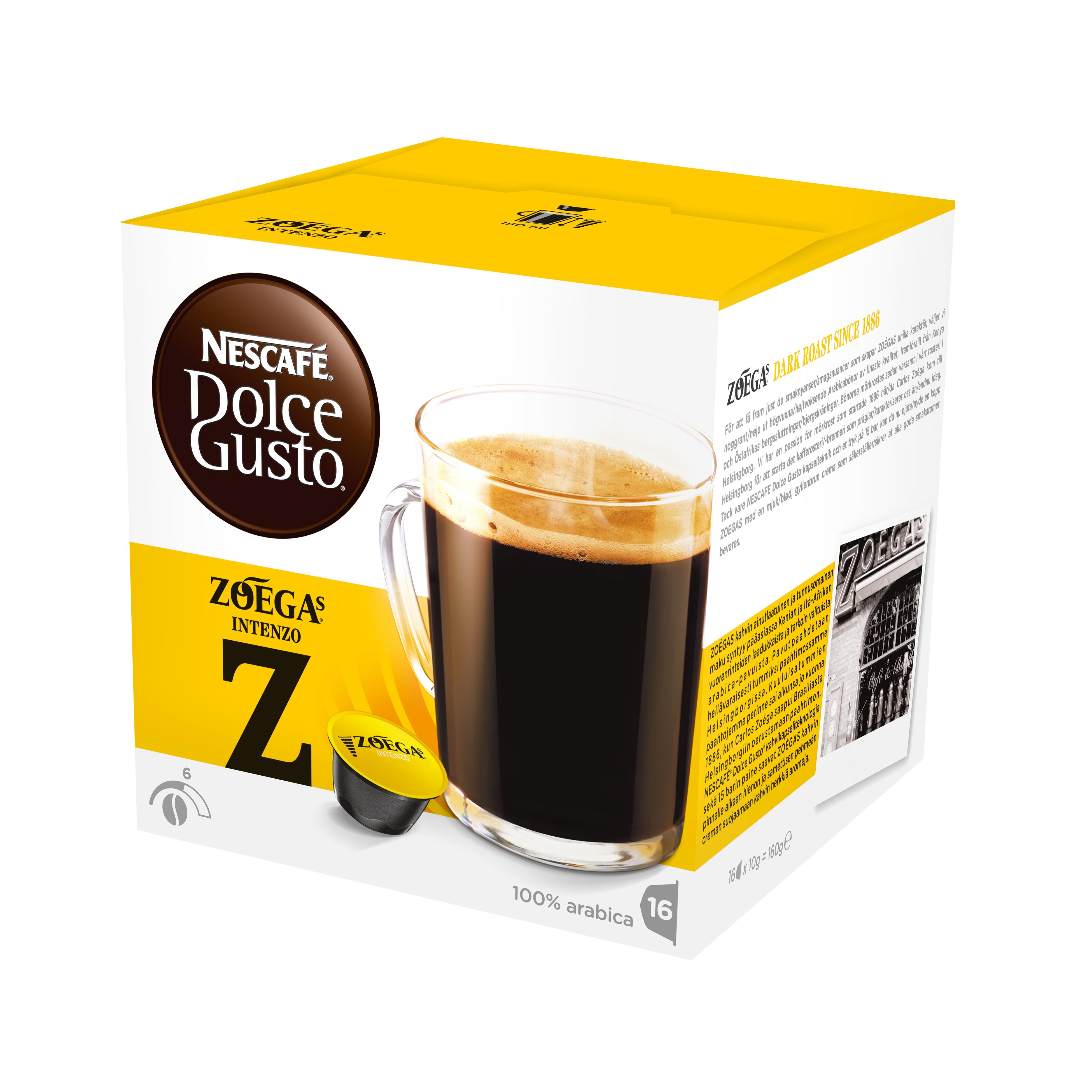 Nescafè Dolce Gusto kapsler - Zoegas Intenso